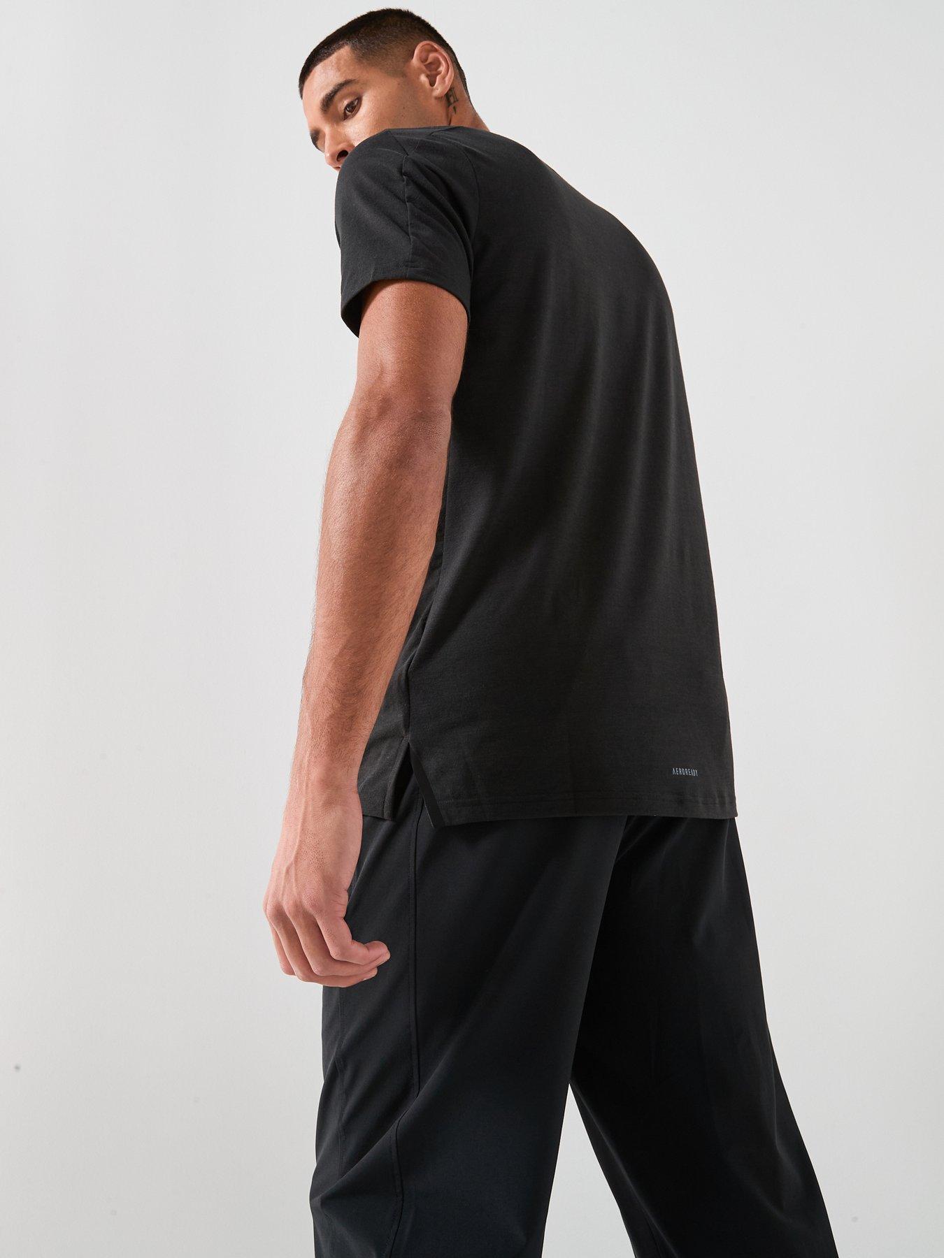 adidas-mens-training-d4t-t-shirt-blackstillFront