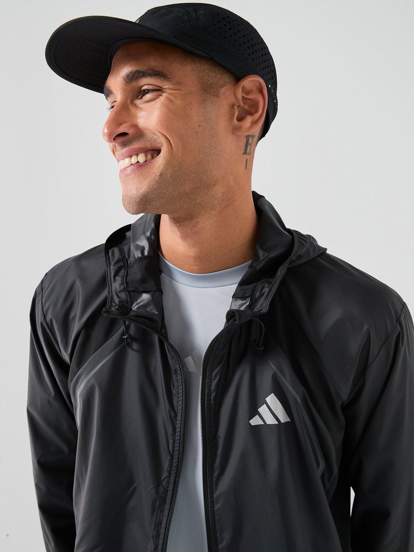 Image 4 of 6 of adidas Mens Training Tech Windbreaker - Black