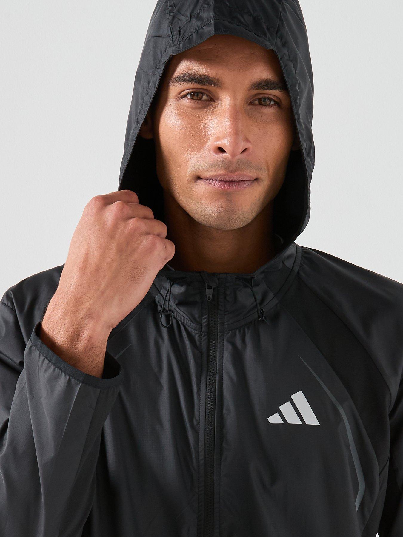 Image 6 of 6 of adidas Mens Training Tech Windbreaker - Black