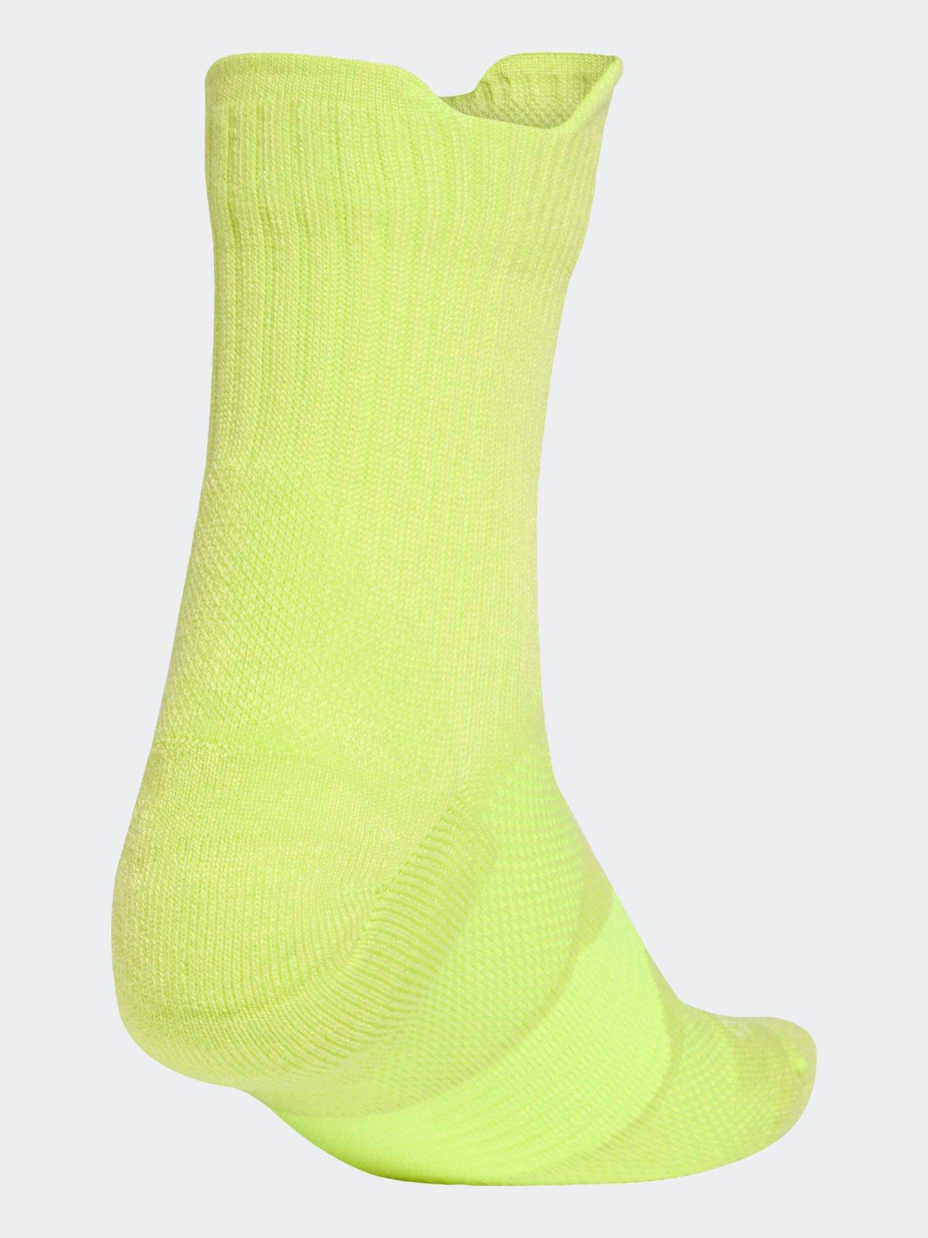 adidas-unisex-running-crew-socks-yellowoutfit