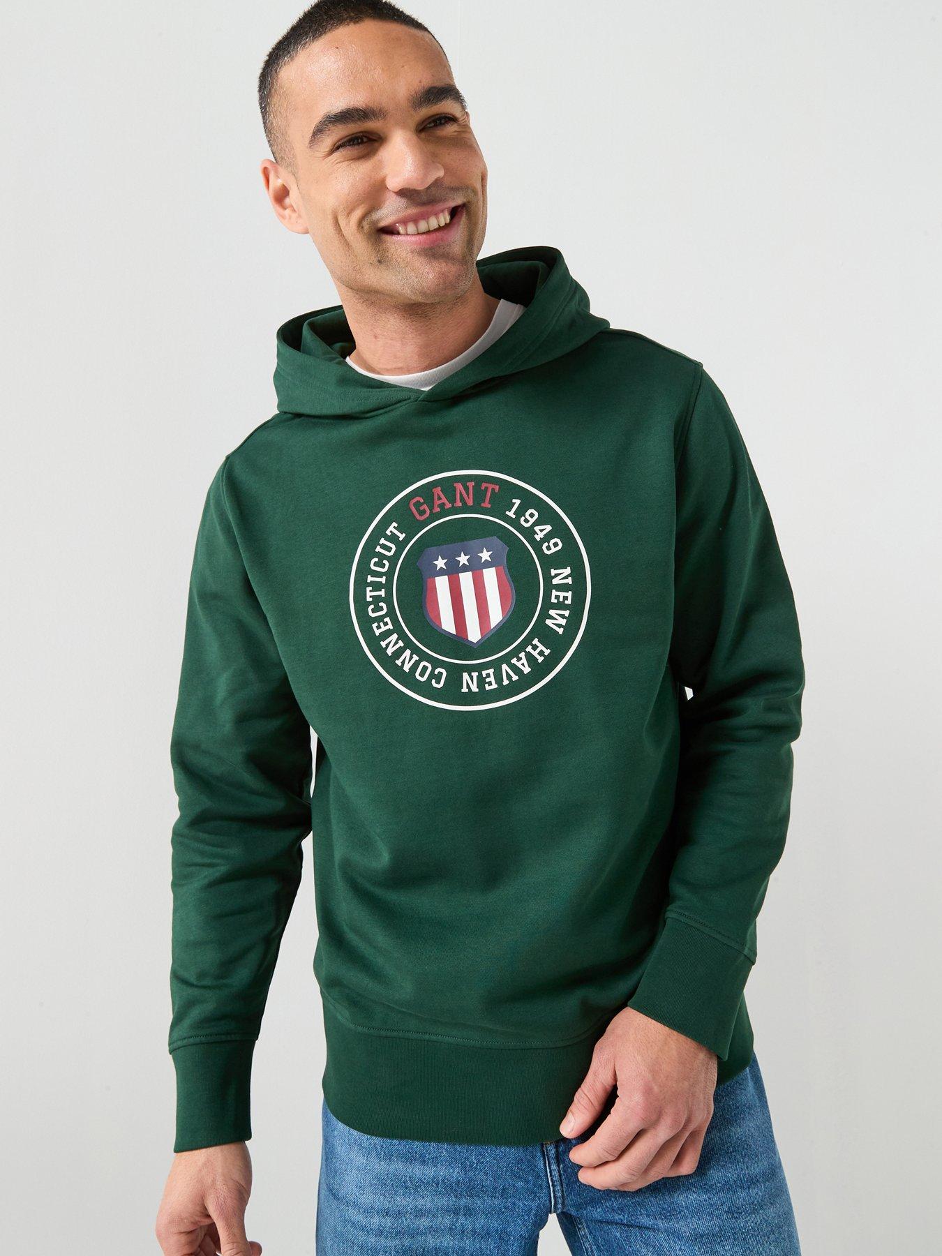 gant-graphic-hoodie-dark-green