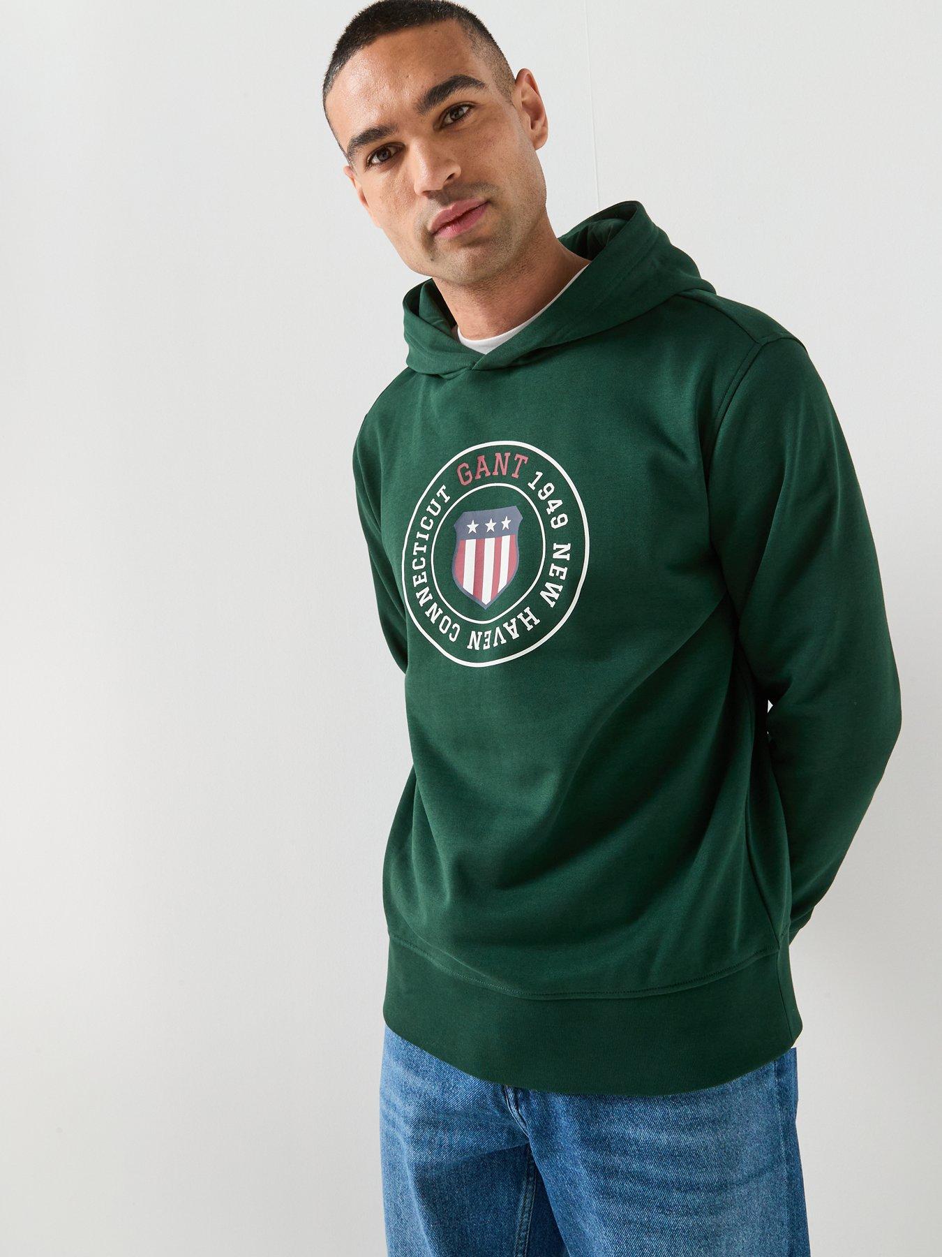 gant-graphic-hoodie-dark-greendetail