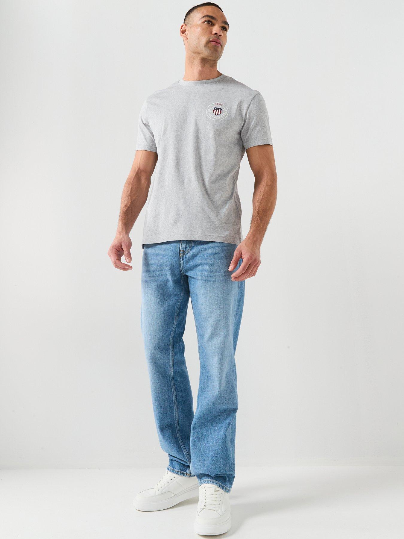 Image 3 of 5 of GANT Graphic Short Sleeve T-Shirt - Grey