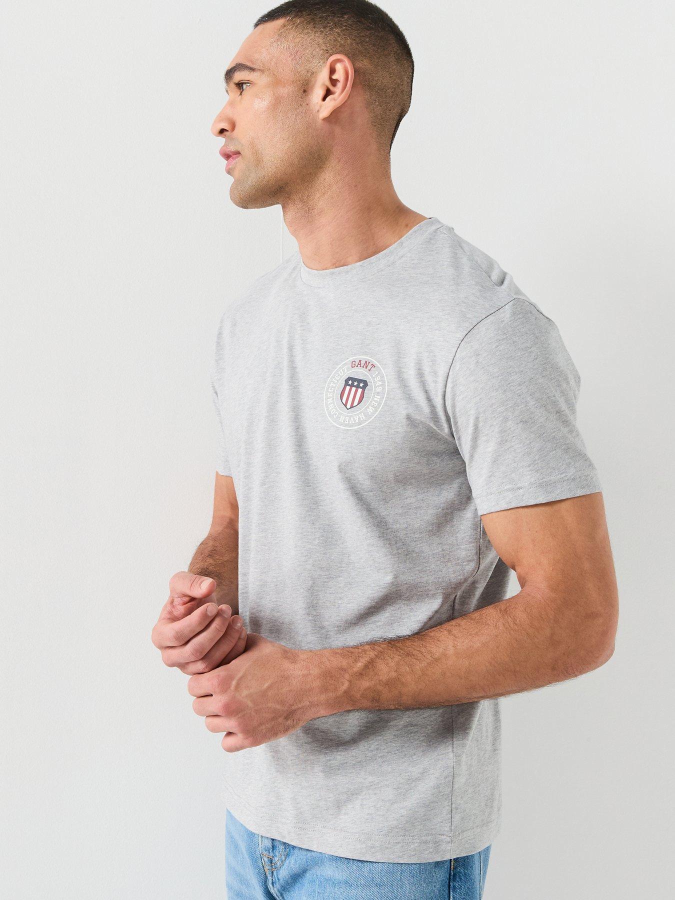 Image 5 of 5 of GANT Graphic Short Sleeve T-Shirt - Grey
