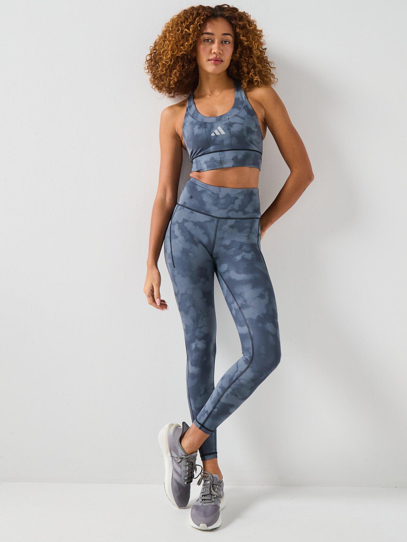 Image 3 of 6 of adidas Womens Training Running Medium Support Bra - Black