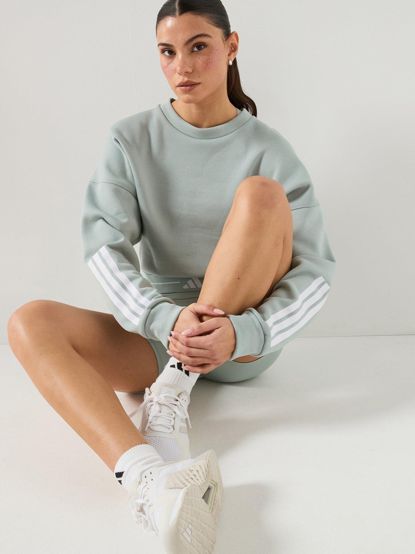 adidas Womens Training Hyperglam Sweatshirt - Green