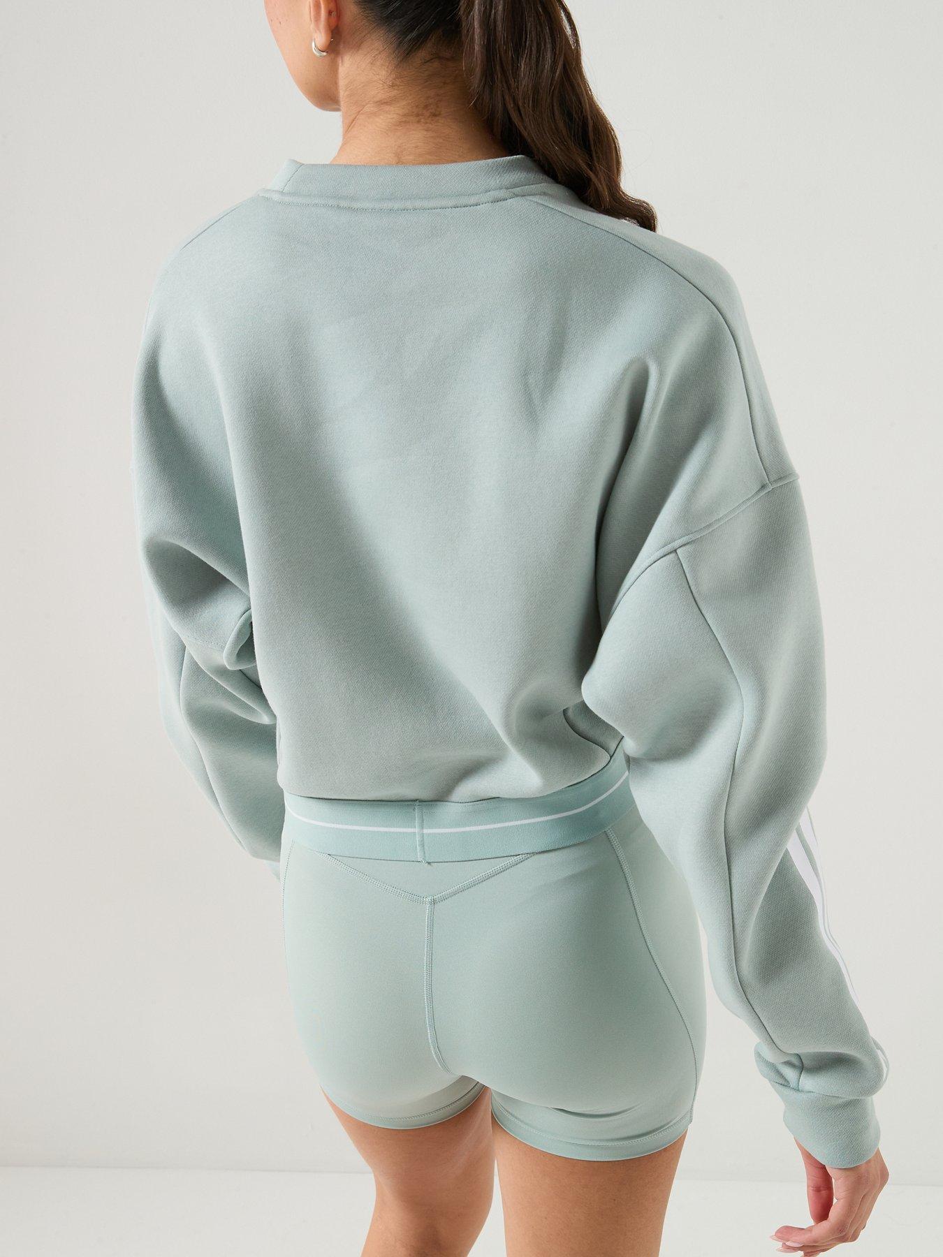 adidas-womens-training-hyperglam-sweatshirt-greenstillFront