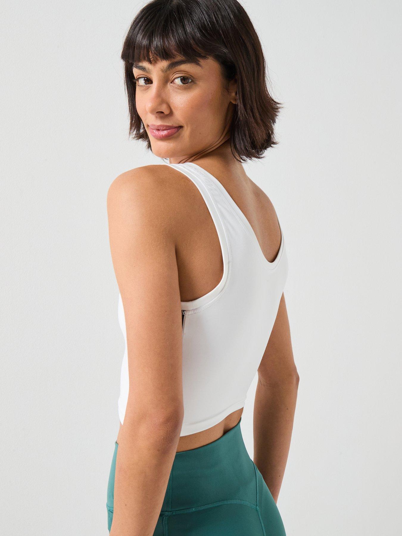 adidas-womens-training-workout-essentials-tank-top-whitestillFront