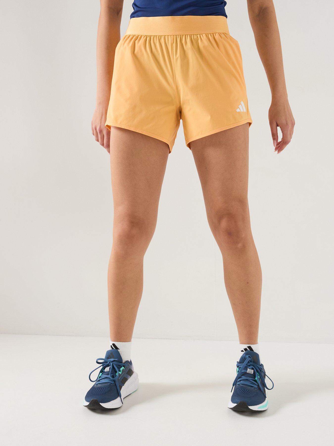 Image 3 of 6 of adidas Womens Training Pacer Shorts - Orange