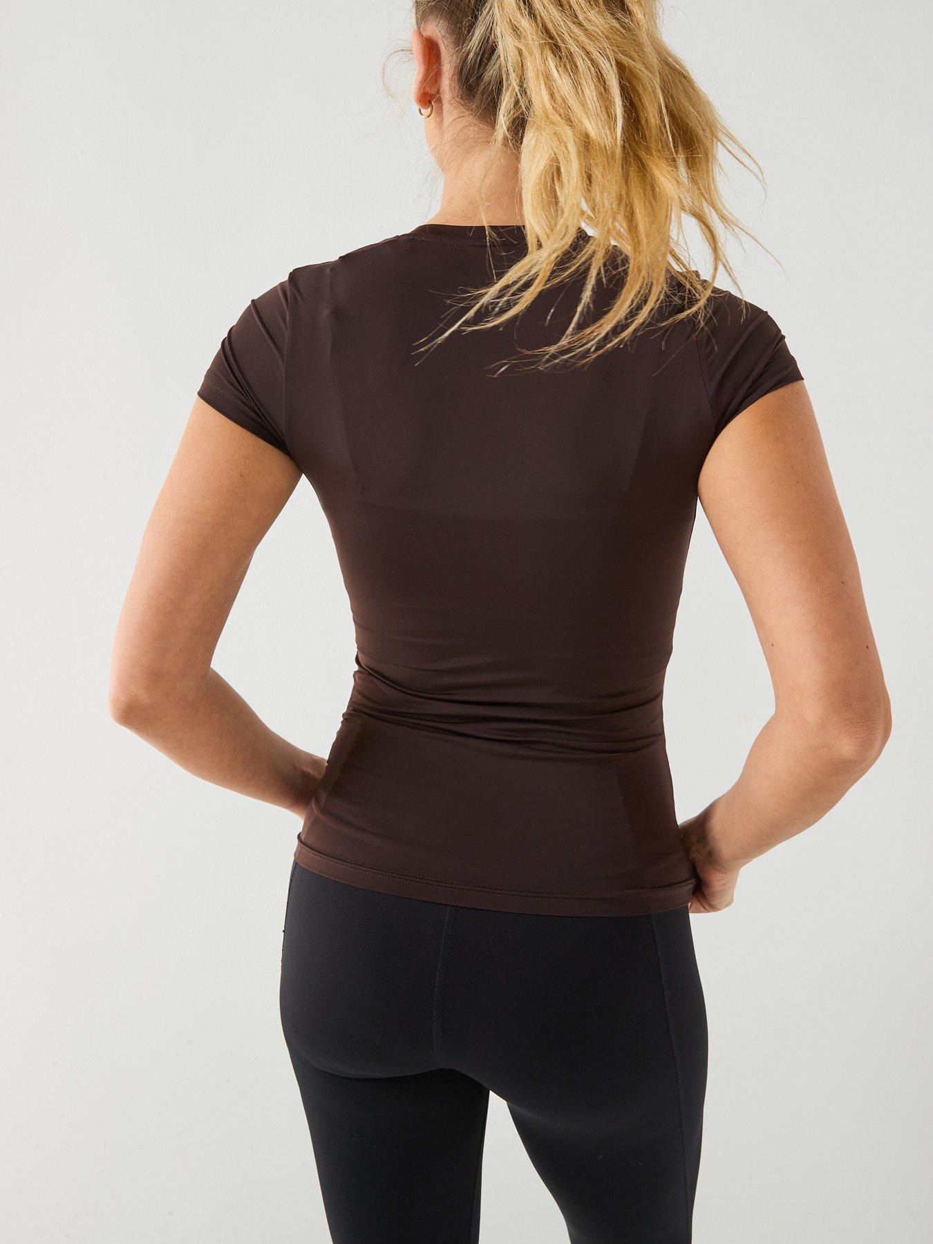 adidas-womens-training-workout-essentials-plus-t-shirt-brownstillFront