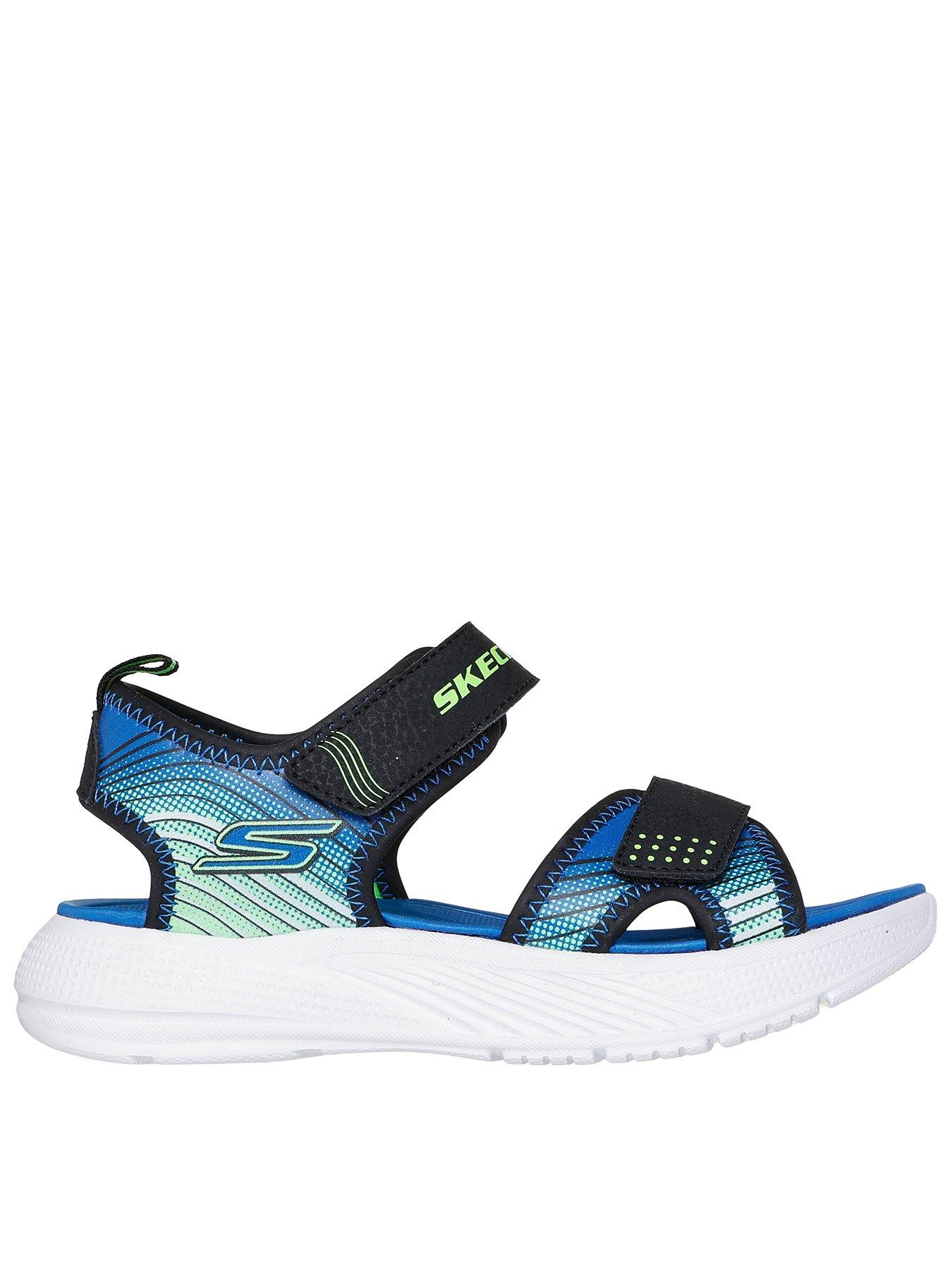 Image 1 of 4 of Skechers Kids Microspec Splash Sandal - Blue