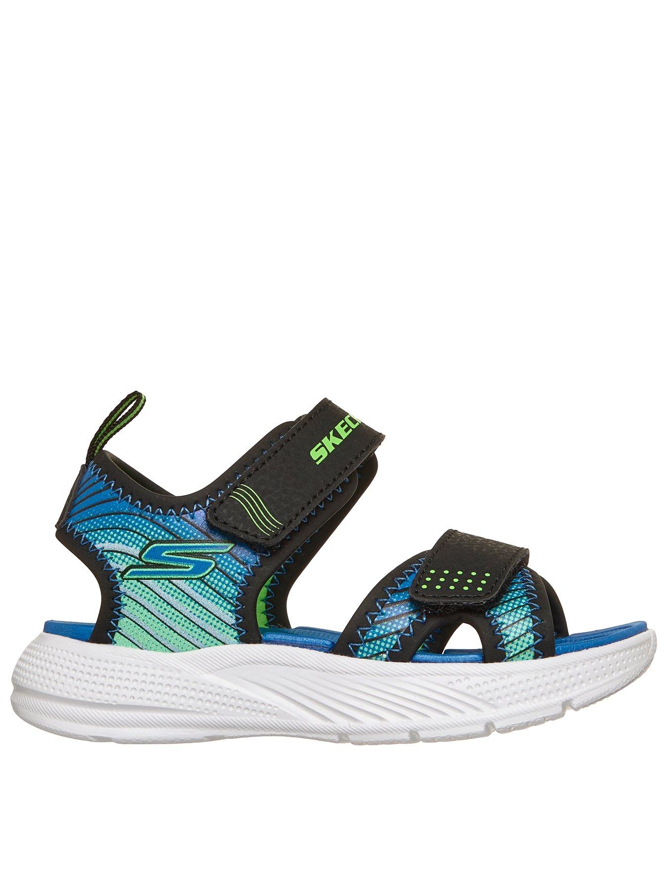 Image 1 of 3 of Skechers Toddler Microspec Splash Sandal - Blue