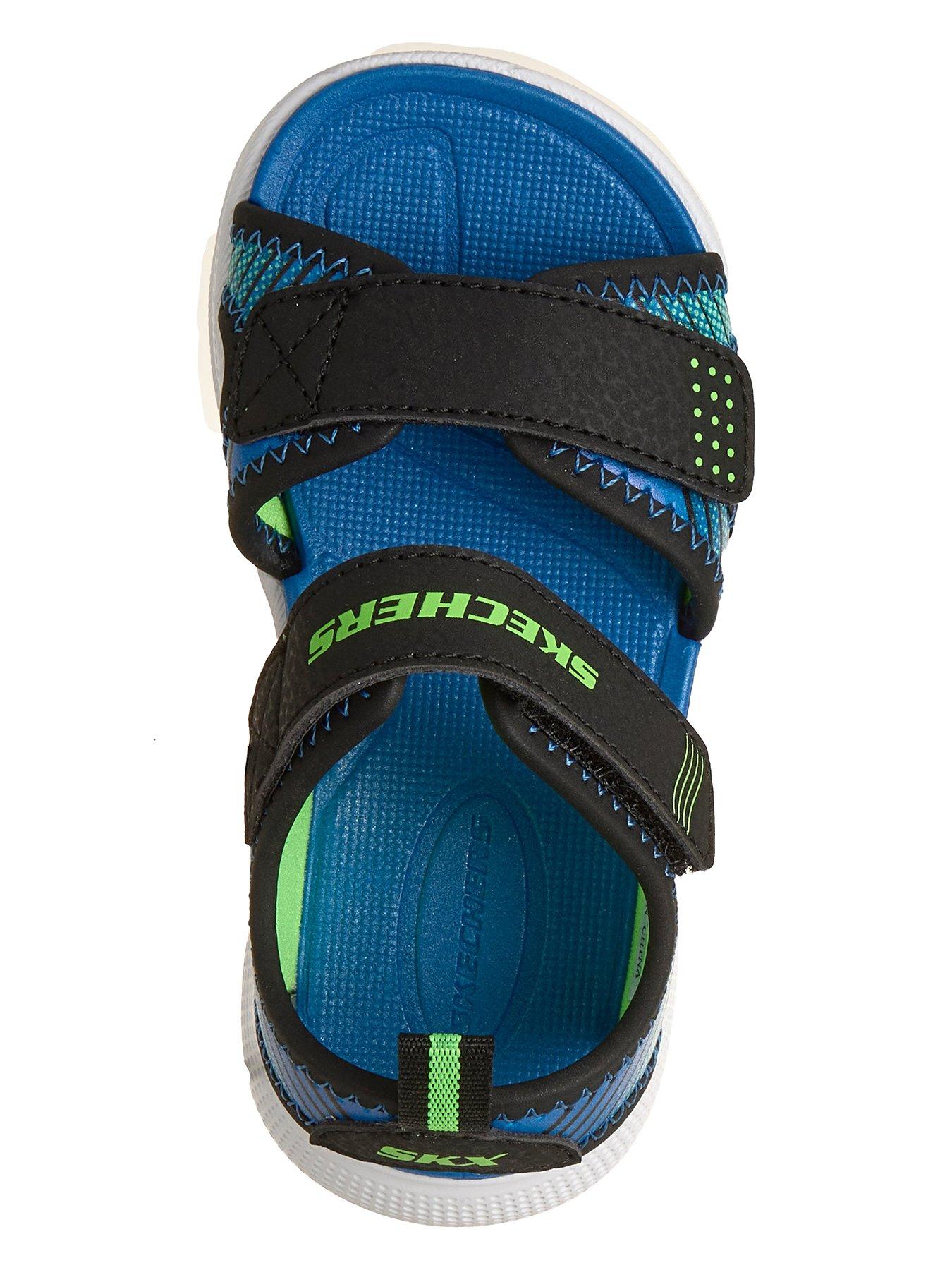 skechers-toddler-microspec-splash-sandal-blueoutfit