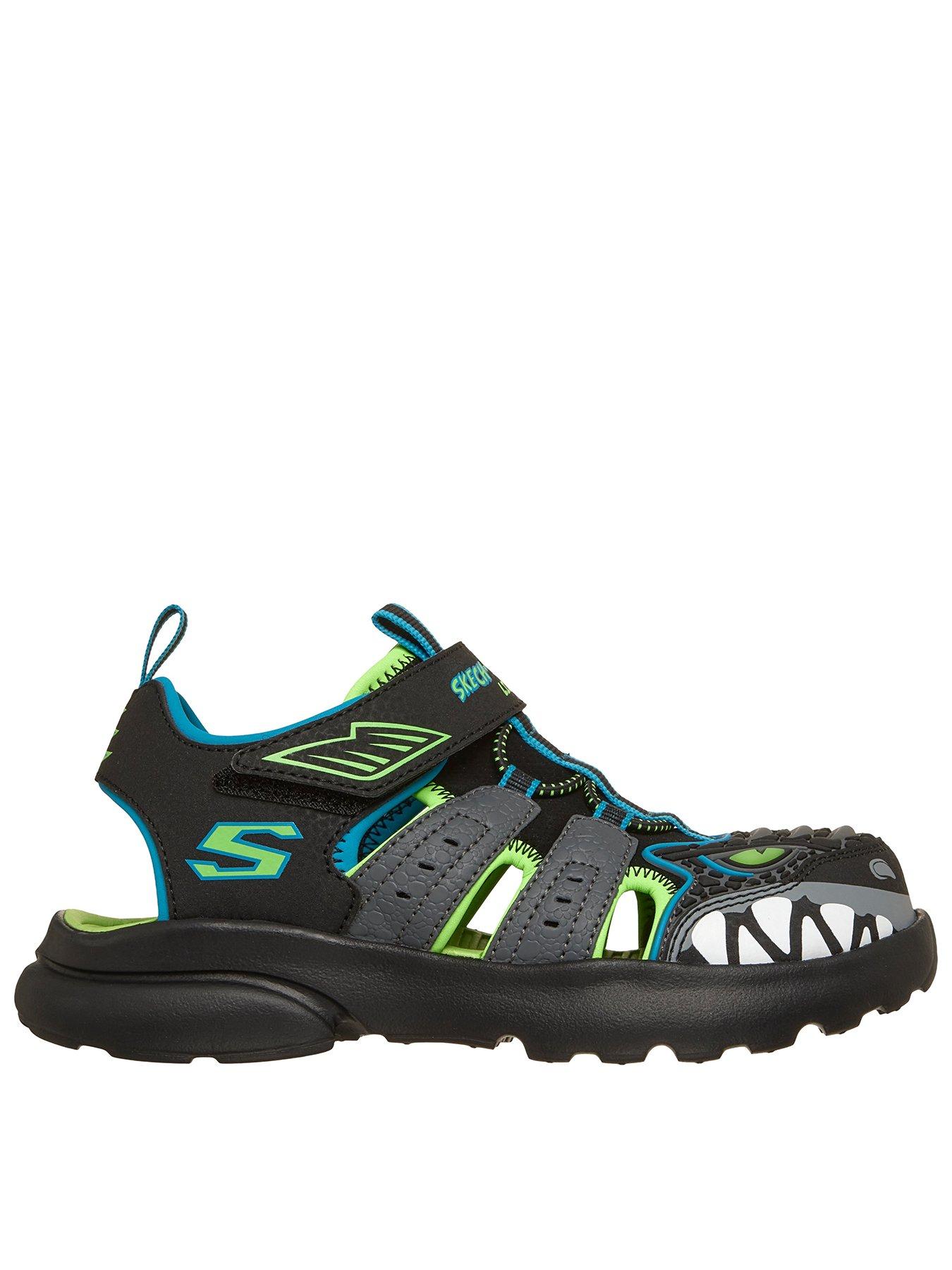 Skechers Kids Gore  &  Strap Thematic Fisherman Sandal W/ Open Qtr Cutouts