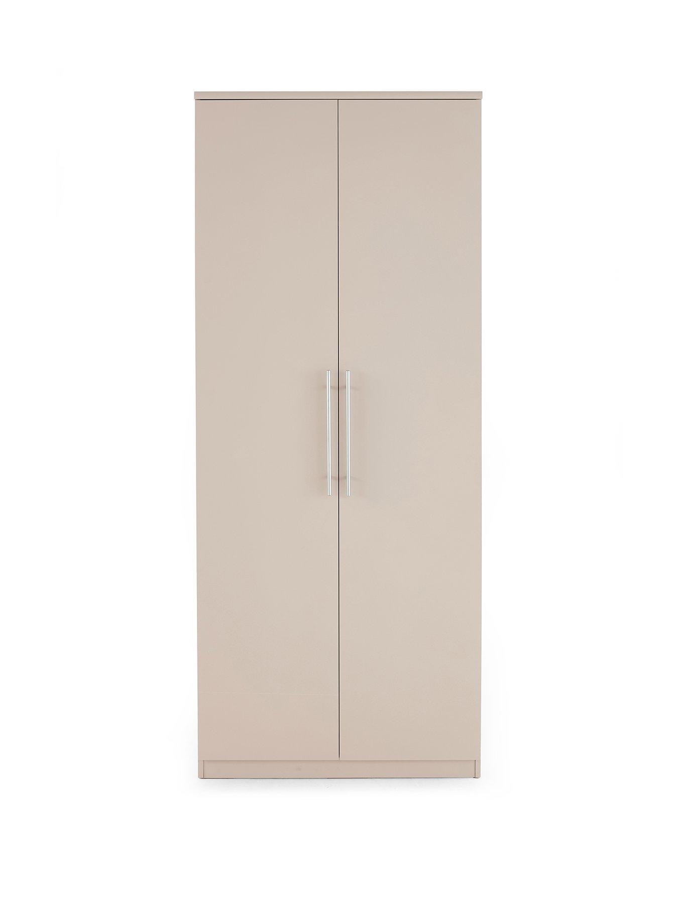 Image 2 of 7 of The Very Collection Prague 2 Door Wardrobe - Oatmeal