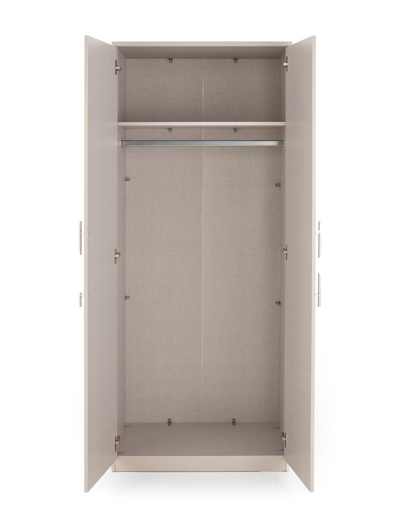 Image 4 of 7 of The Very Collection Prague 2 Door Wardrobe - Oatmeal