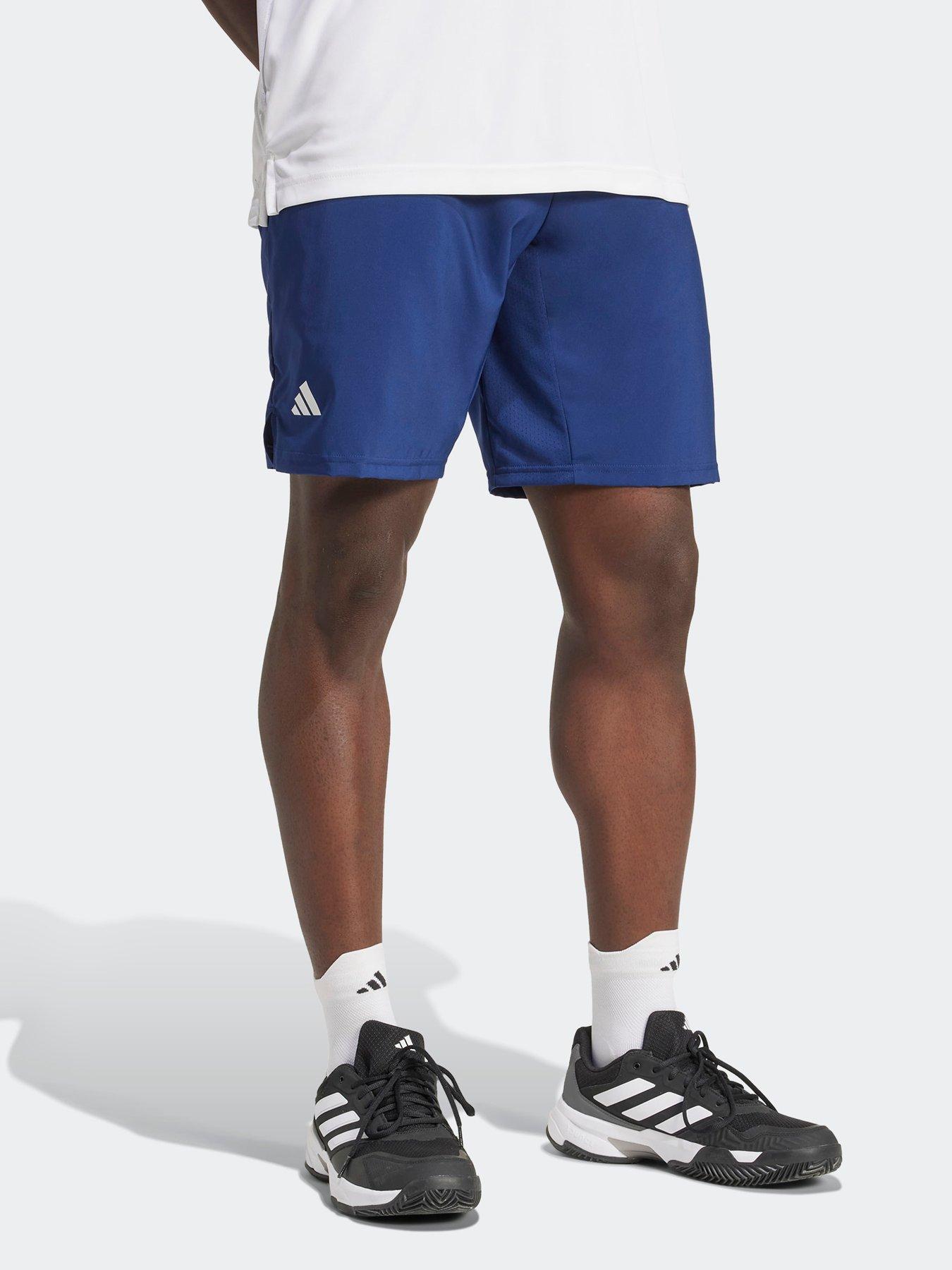 adidas Mens Tennis Club 3 Stripe Short - Navy