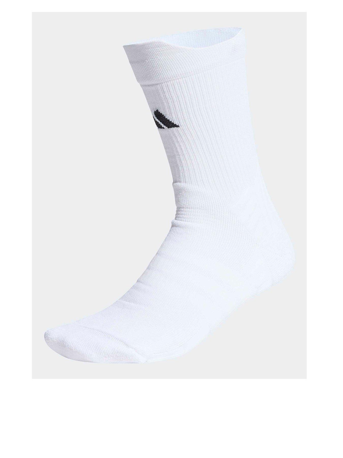 Image 1 of 4 of adidas Mens Tennis Crew Sock - White