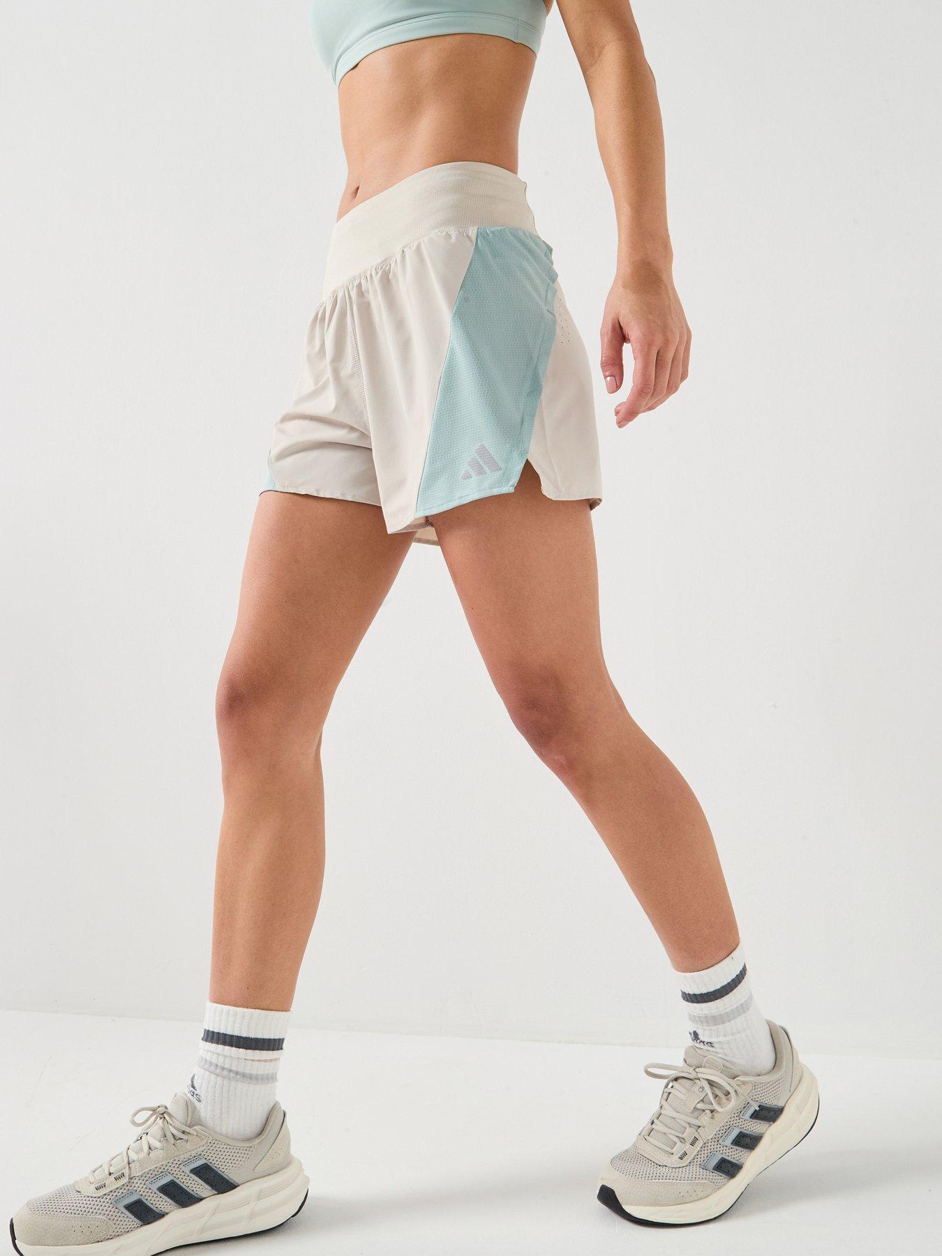 adidas-womens-running-breezy-4-inch-shorts-beige