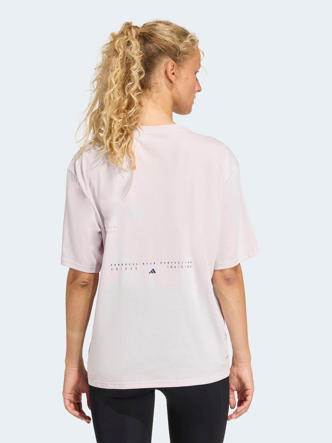 Image 2 of 6 of adidas Womens Training Animal Graphic T-Shirt - Purple