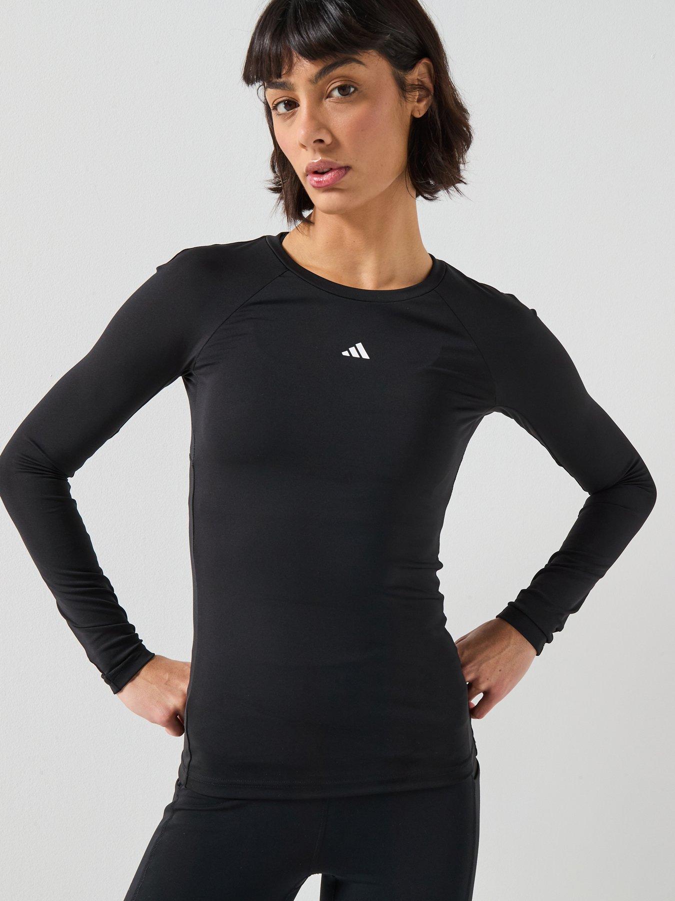 Image 1 of 6 of adidas Womens Training Techfit T-Shirt - Black