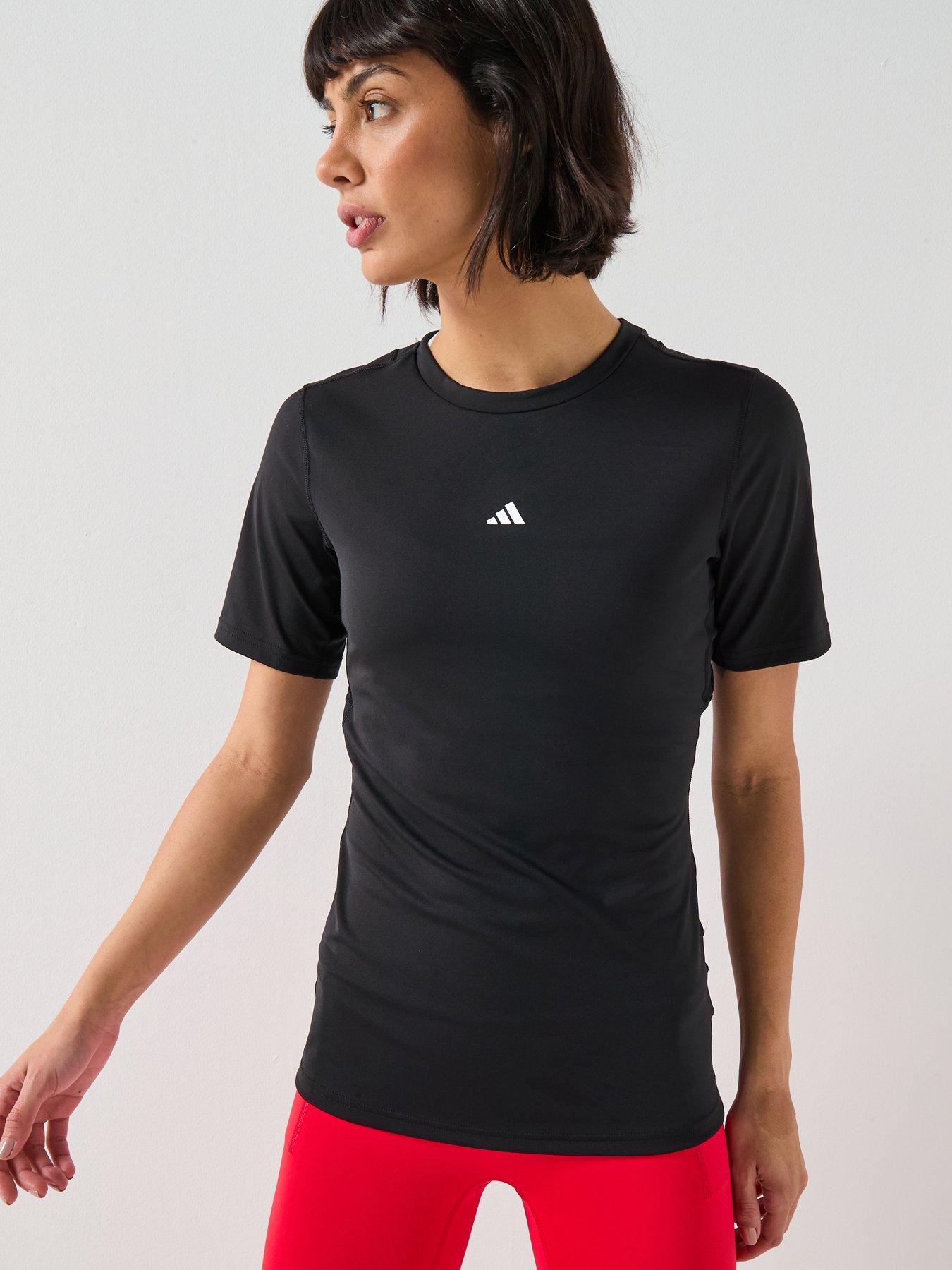adidas Womens Training Techfit T-Shirt - Black