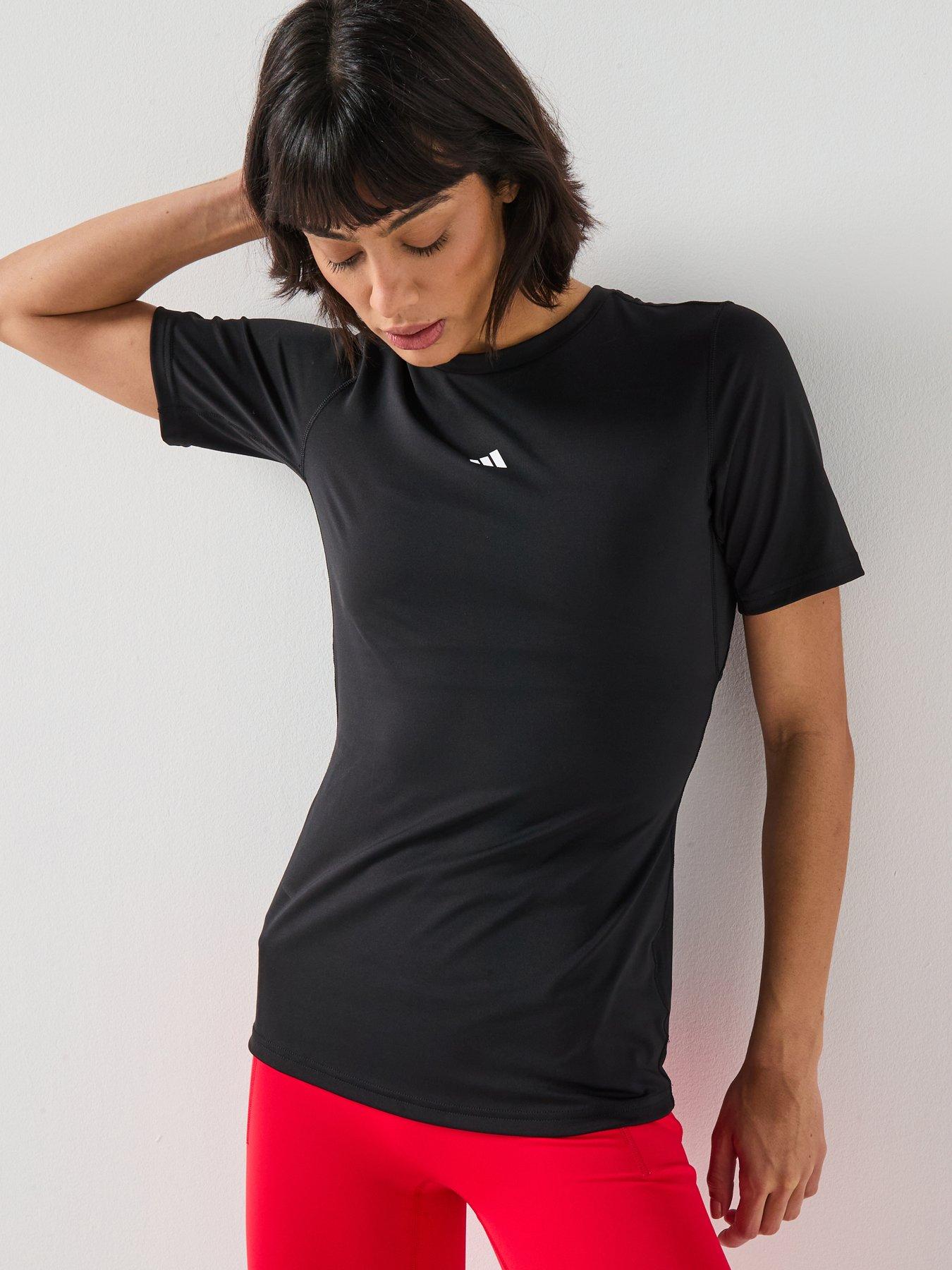 Image 4 of 6 of adidas Womens Training Techfit T-Shirt - Black