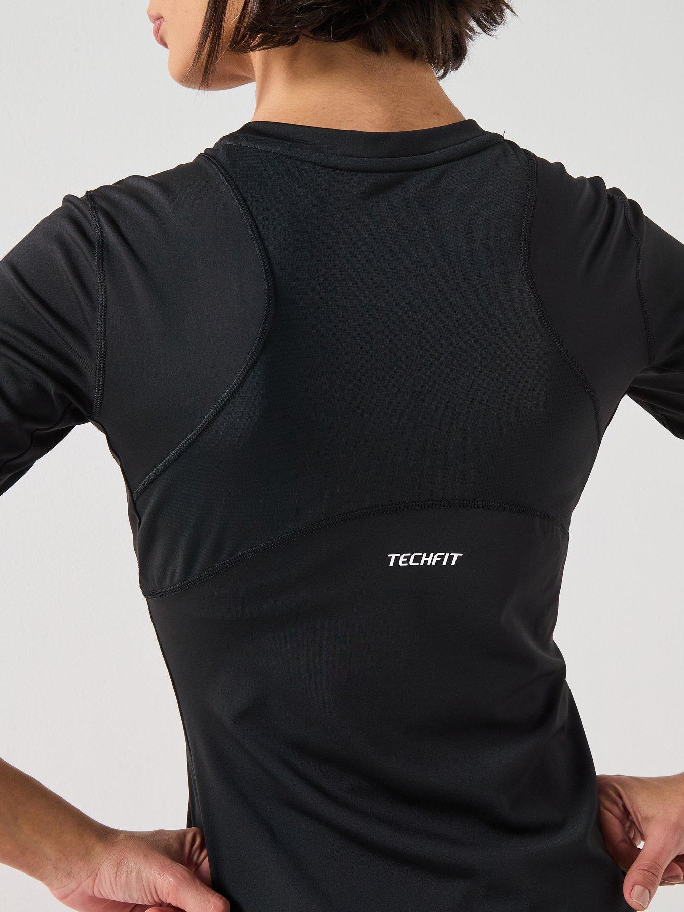 Image 5 of 6 of adidas Womens Training Techfit T-Shirt - Black