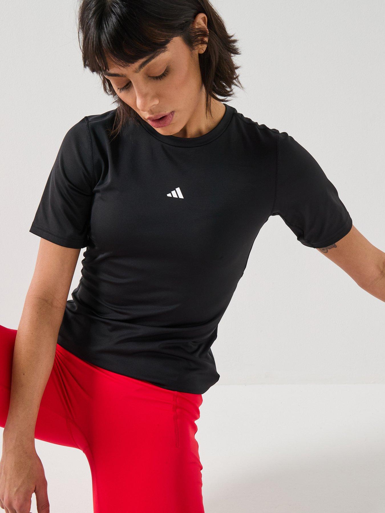 Image 6 of 6 of adidas Womens Training Techfit T-Shirt - Black
