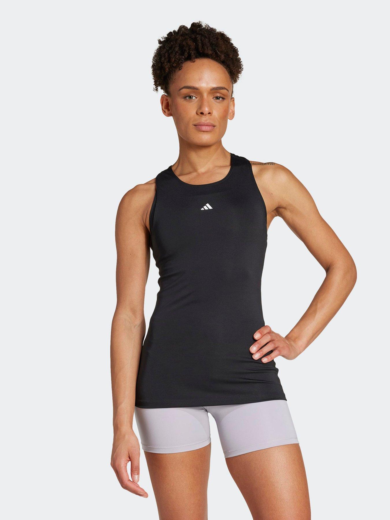 adidas Womens Training Techfit Tank - Black