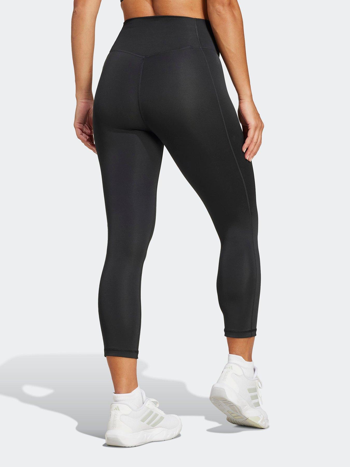 Image 2 of 6 of adidas Womens Training Workout Essentials 3/4 Tights - Black