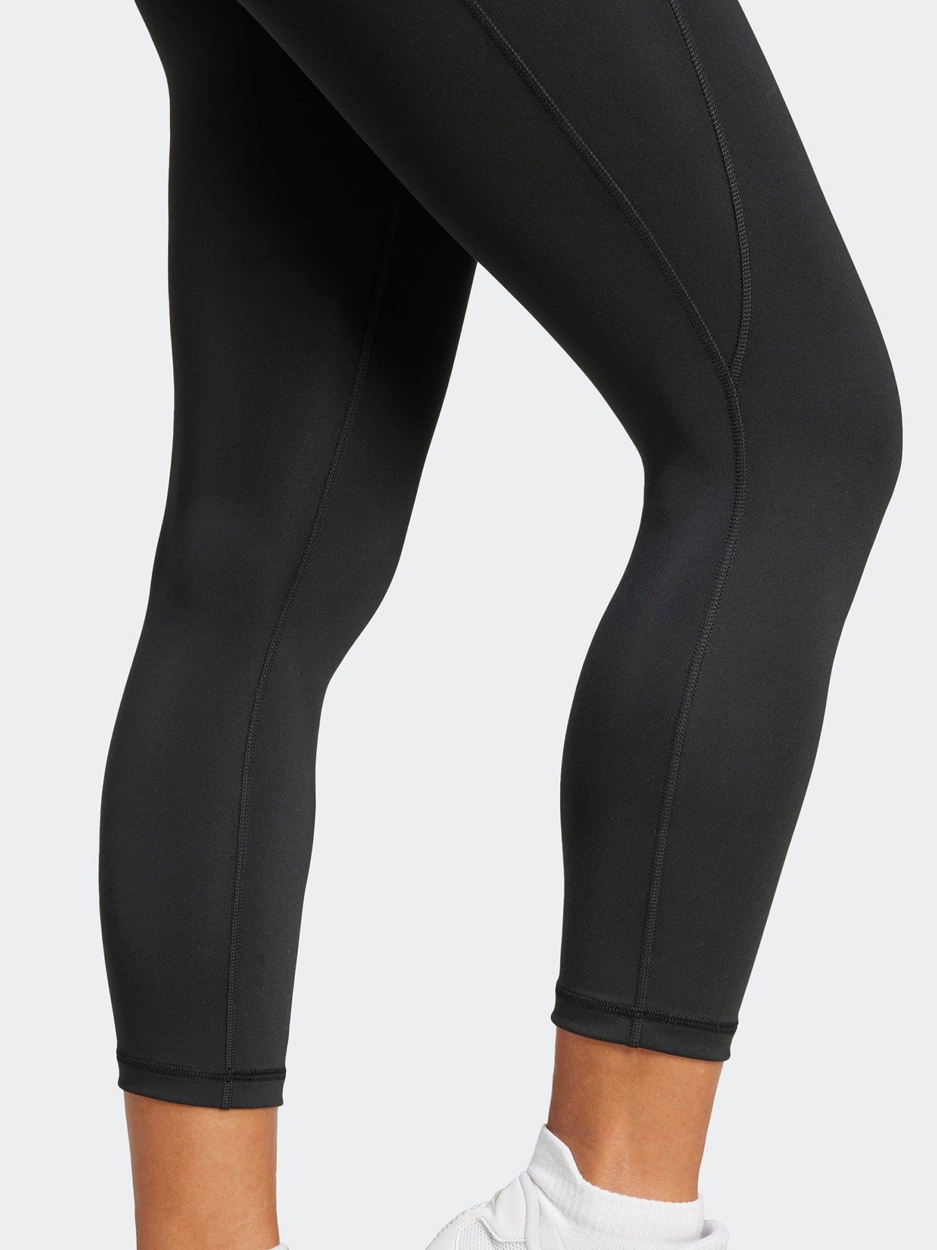 Image 5 of 6 of adidas Womens Training Workout Essentials 3/4 Tights - Black