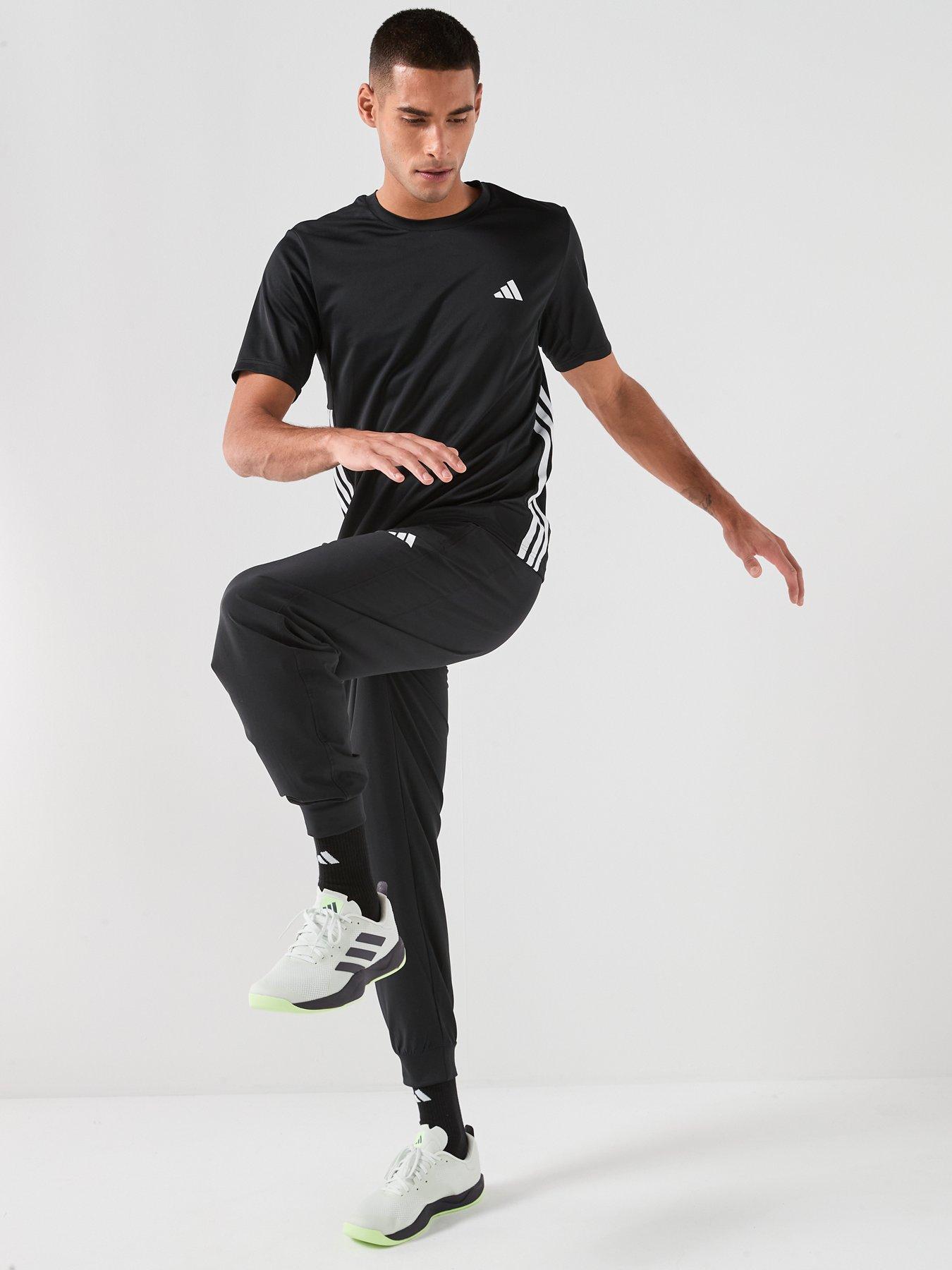 adidas-mens-training-workout-essentials-base-3-stripe-t-shirt-blackback