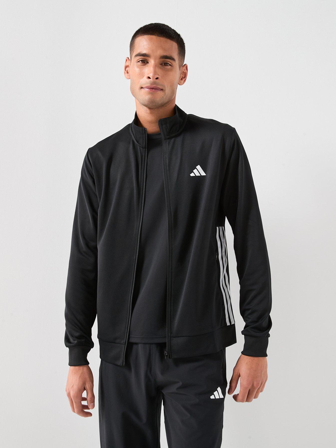 Image 1 of 6 of adidas Mens Training Workout Essentials Track Top - Black