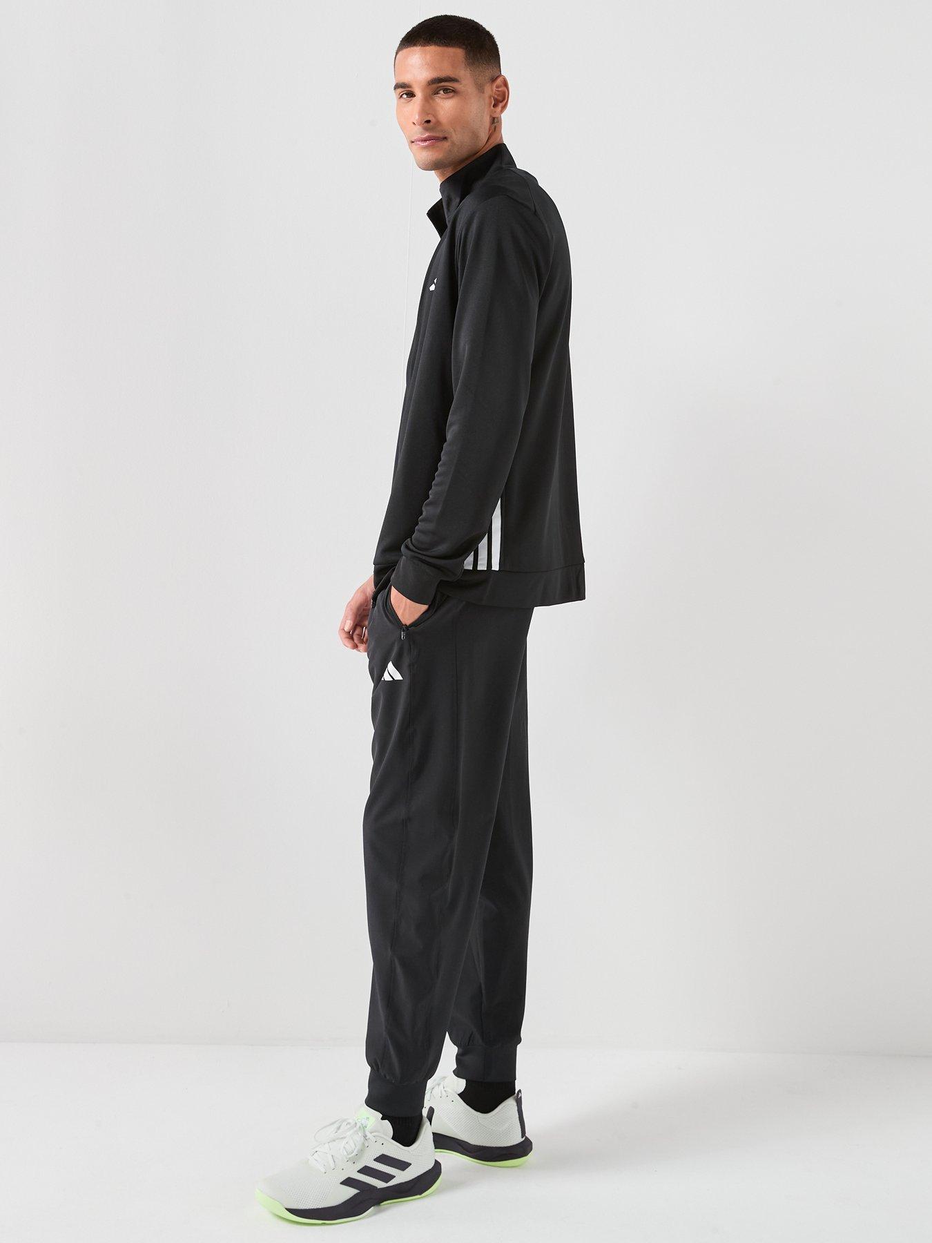 Image 4 of 6 of adidas Mens Training Workout Essentials Track Top - Black