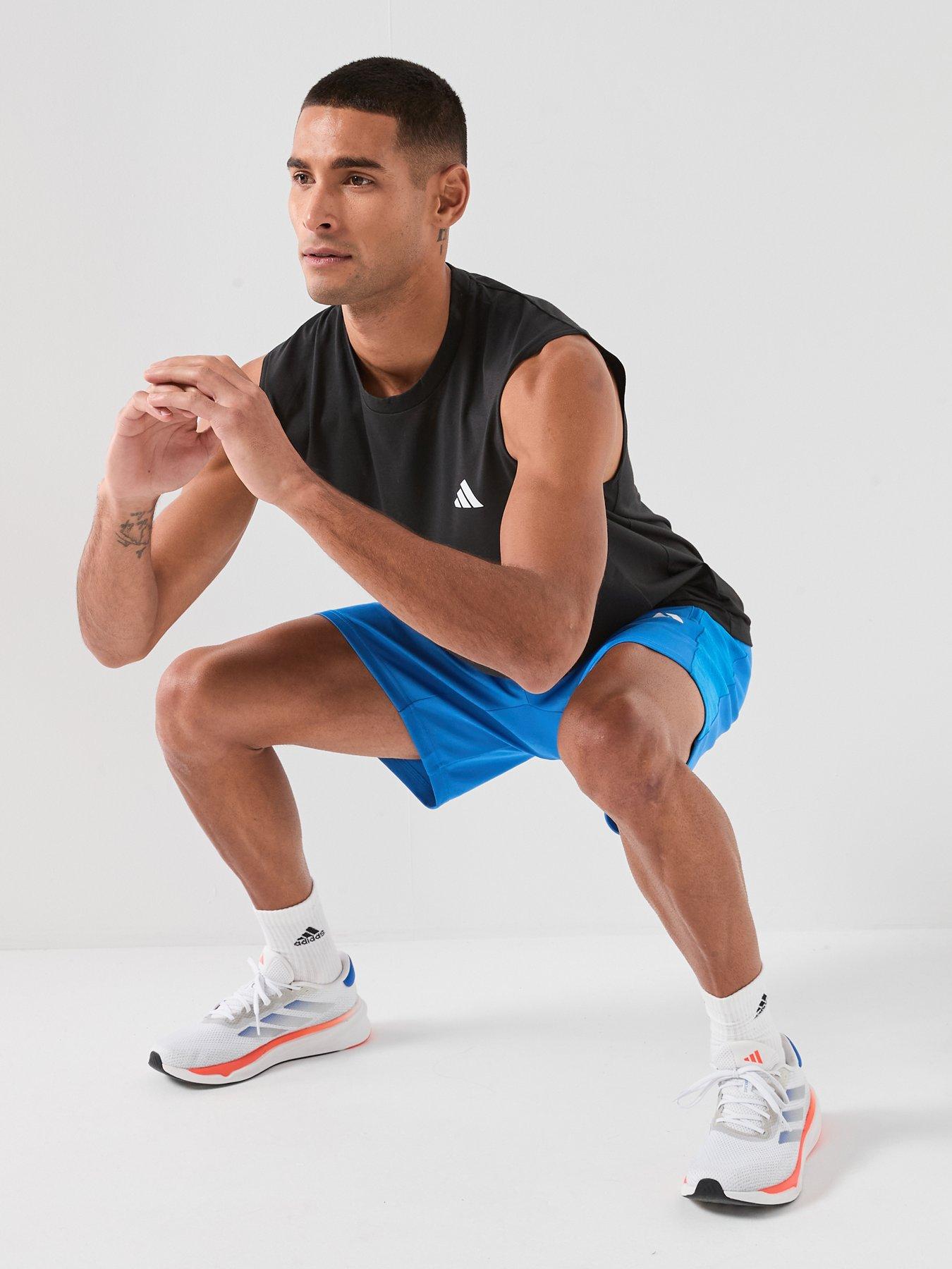 Image 4 of 6 of adidas Mens Training Workout Essentials Tank - Black