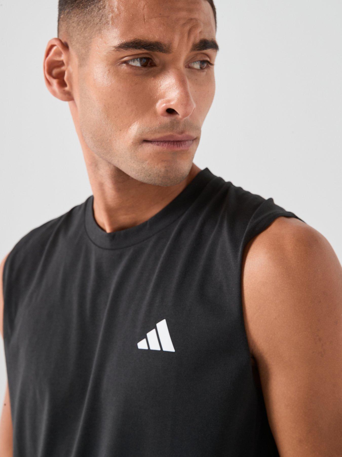 Image 6 of 6 of adidas Mens Training Workout Essentials Tank - Black