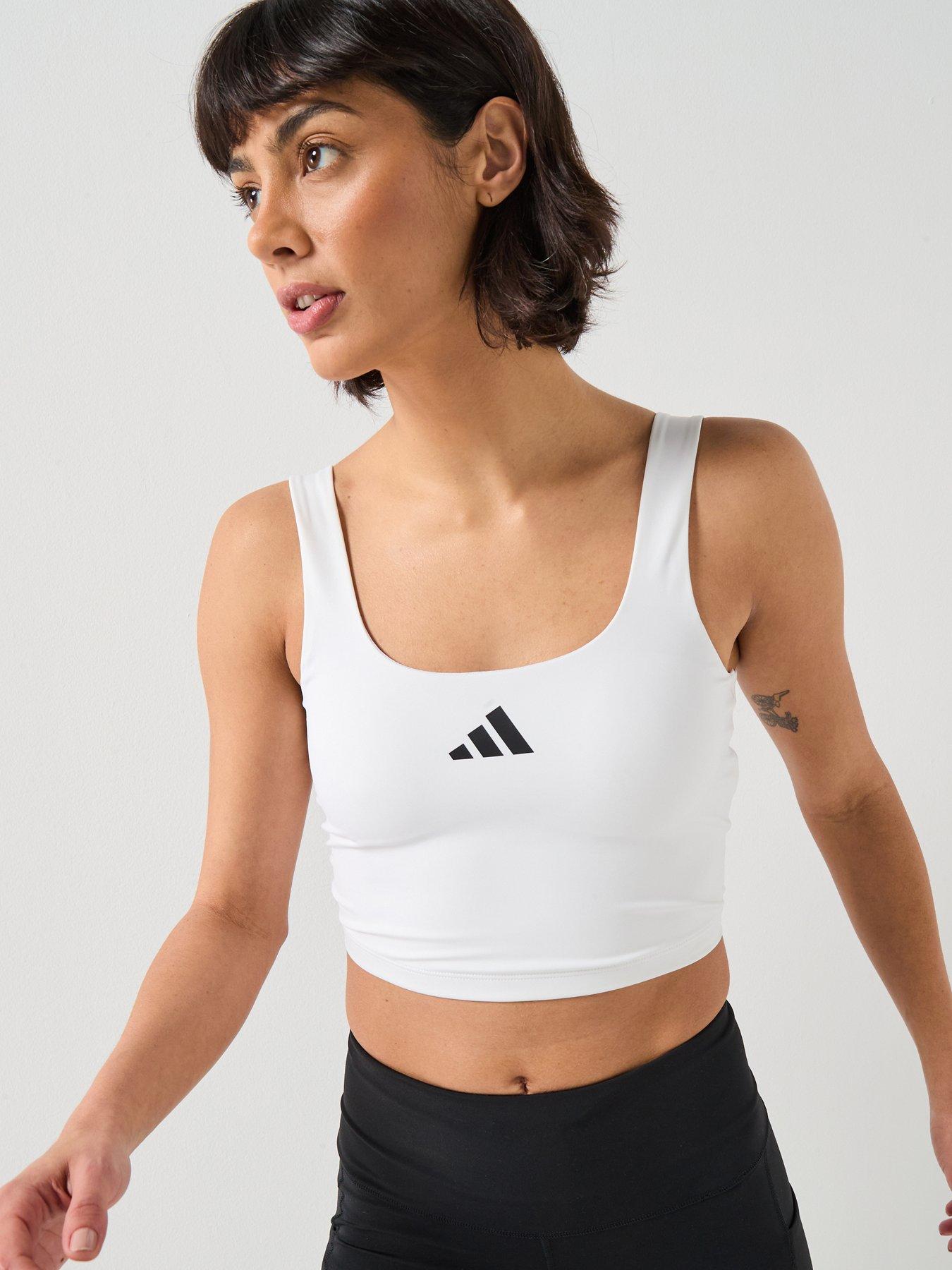 Image 1 of 6 of adidas Womens Training Power Tank - White