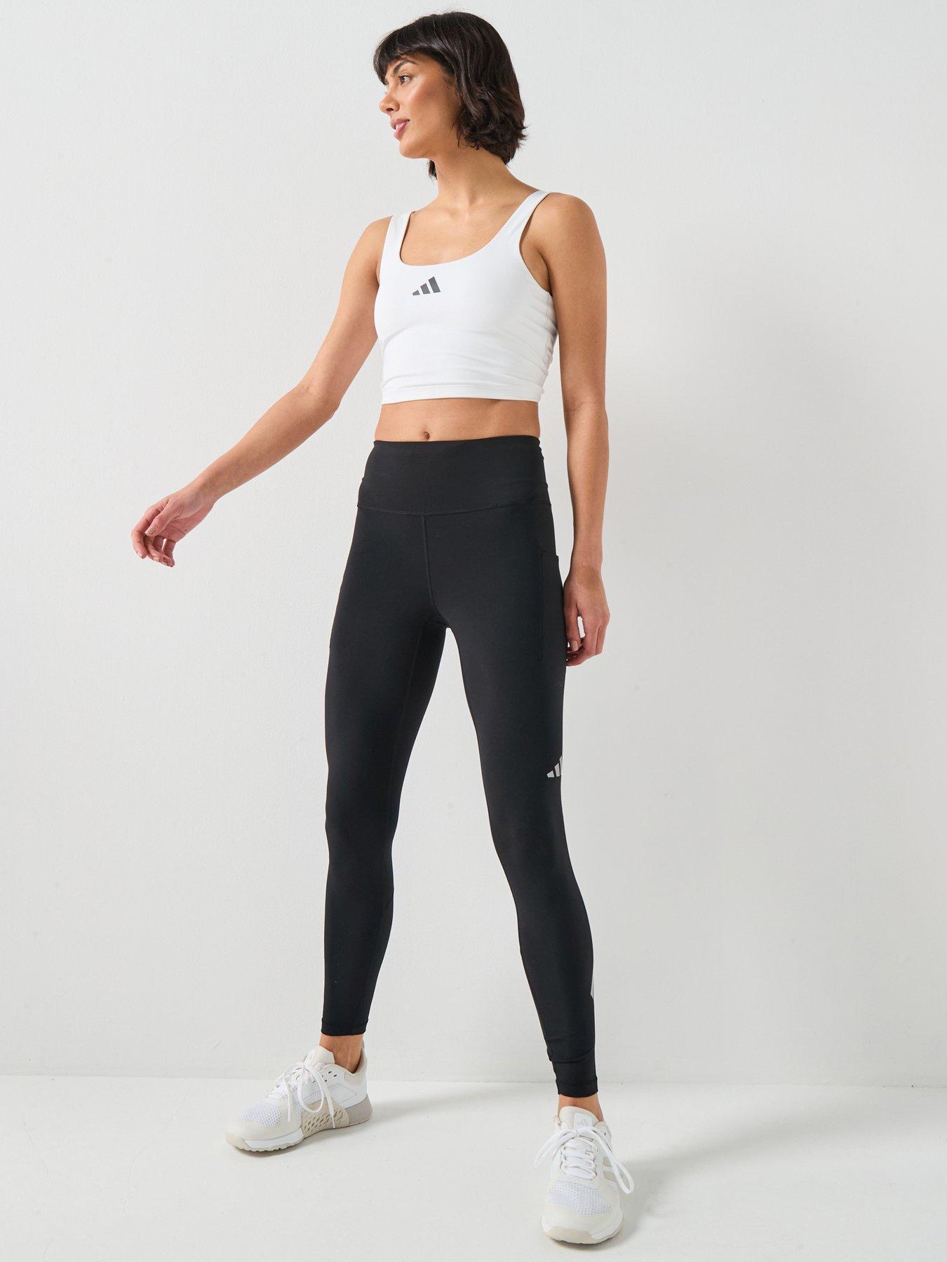 Image 3 of 6 of adidas Womens Training Power Tank - White