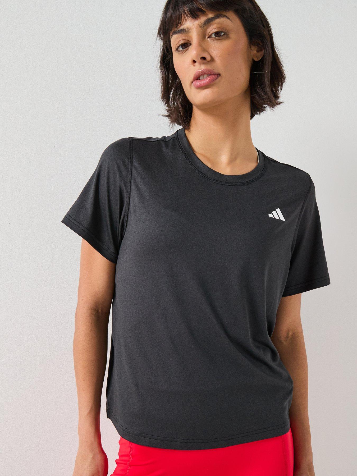 Image 1 of 6 of adidas Womens Training Workout Essentials T-Shirt - Black