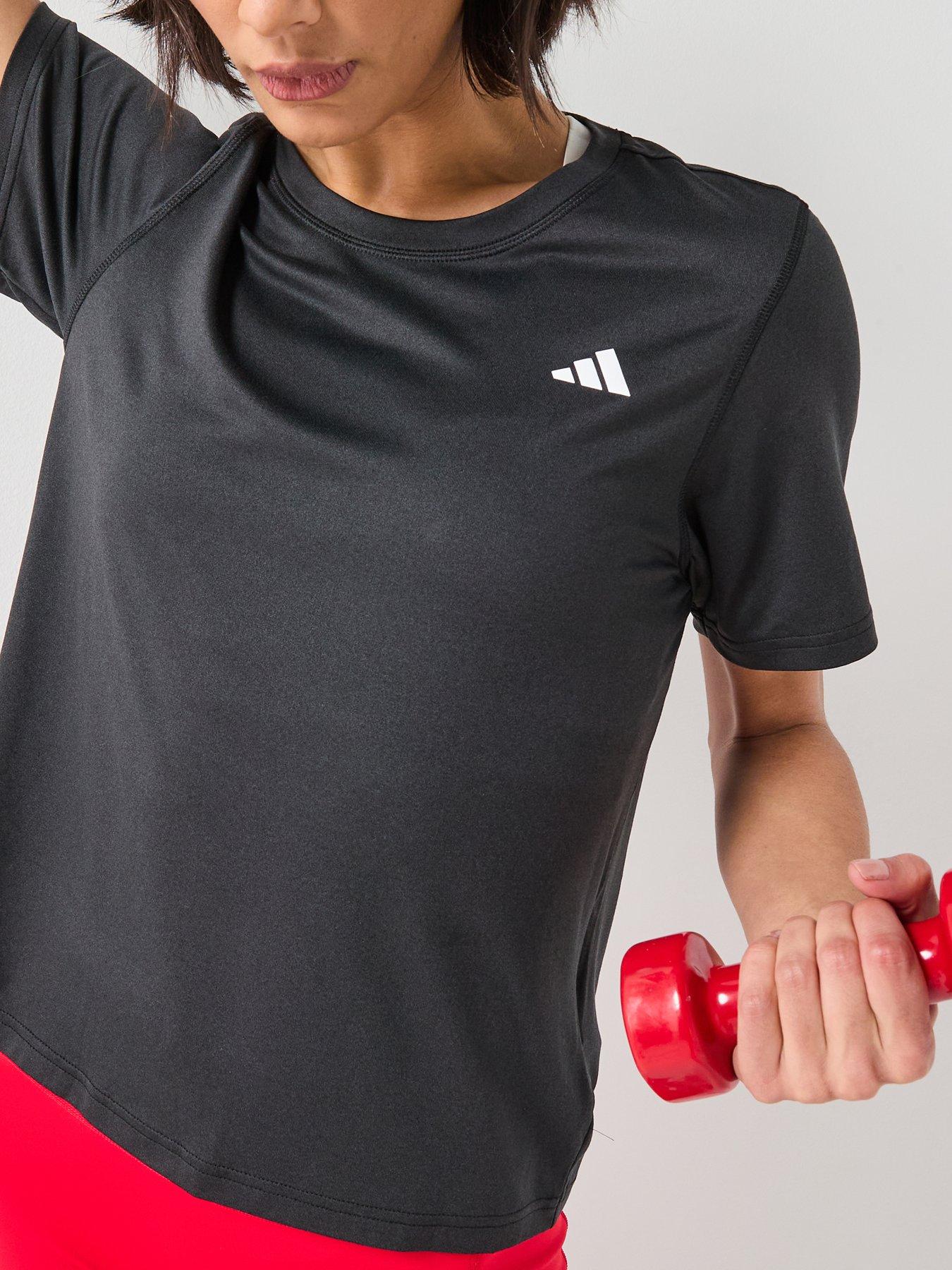 Image 5 of 6 of adidas Womens Training Workout Essentials T-Shirt - Black