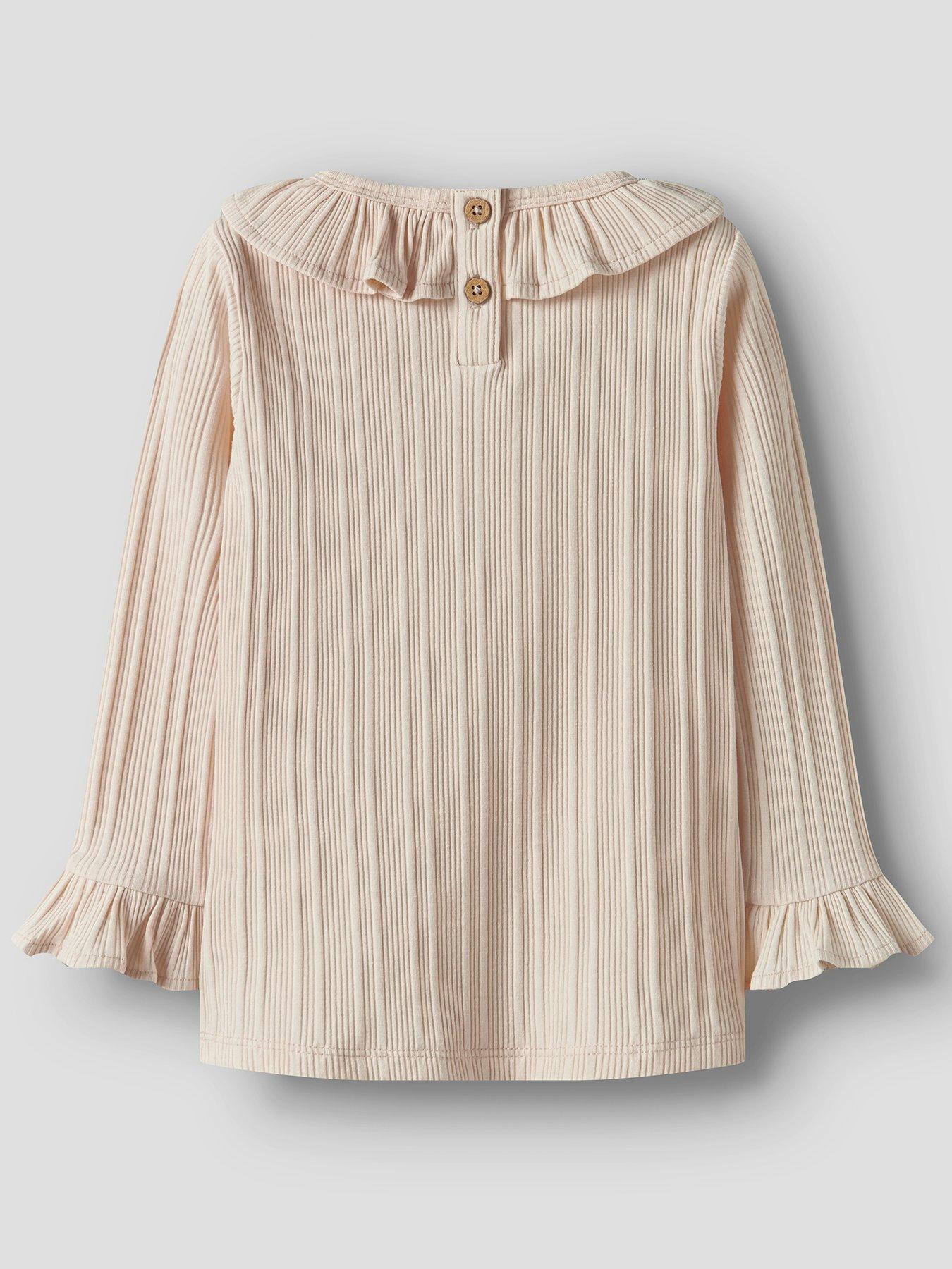 Image 3 of 5 of Lil Atelier Mini Girls Long Sleeve Tshirt - Light Pink