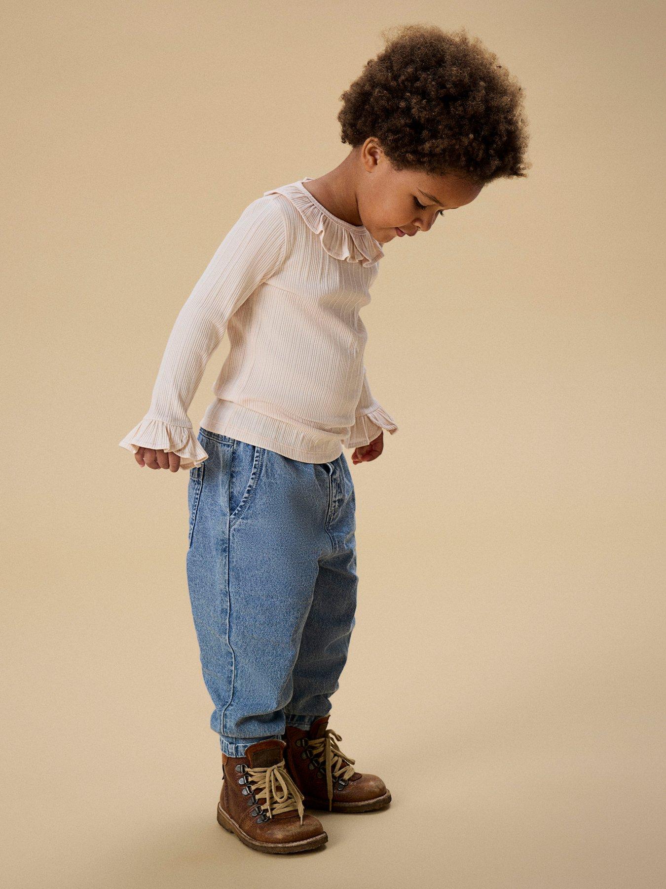 Image 4 of 5 of Lil Atelier Mini Girls Long Sleeve Tshirt - Light Pink