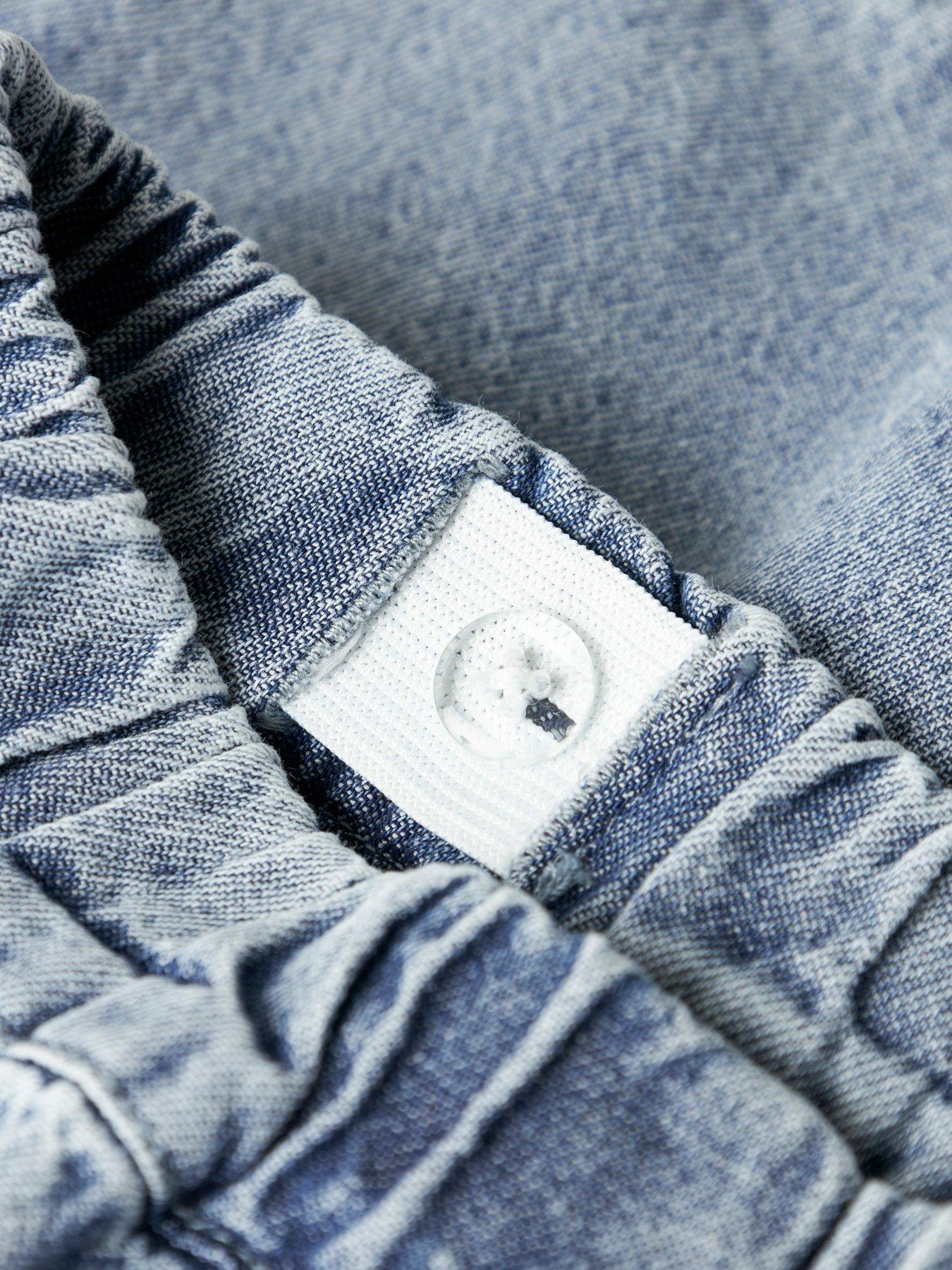 Image 6 of 6 of Lil Atelier Mini Girls Wide Leg Jeans - Blue