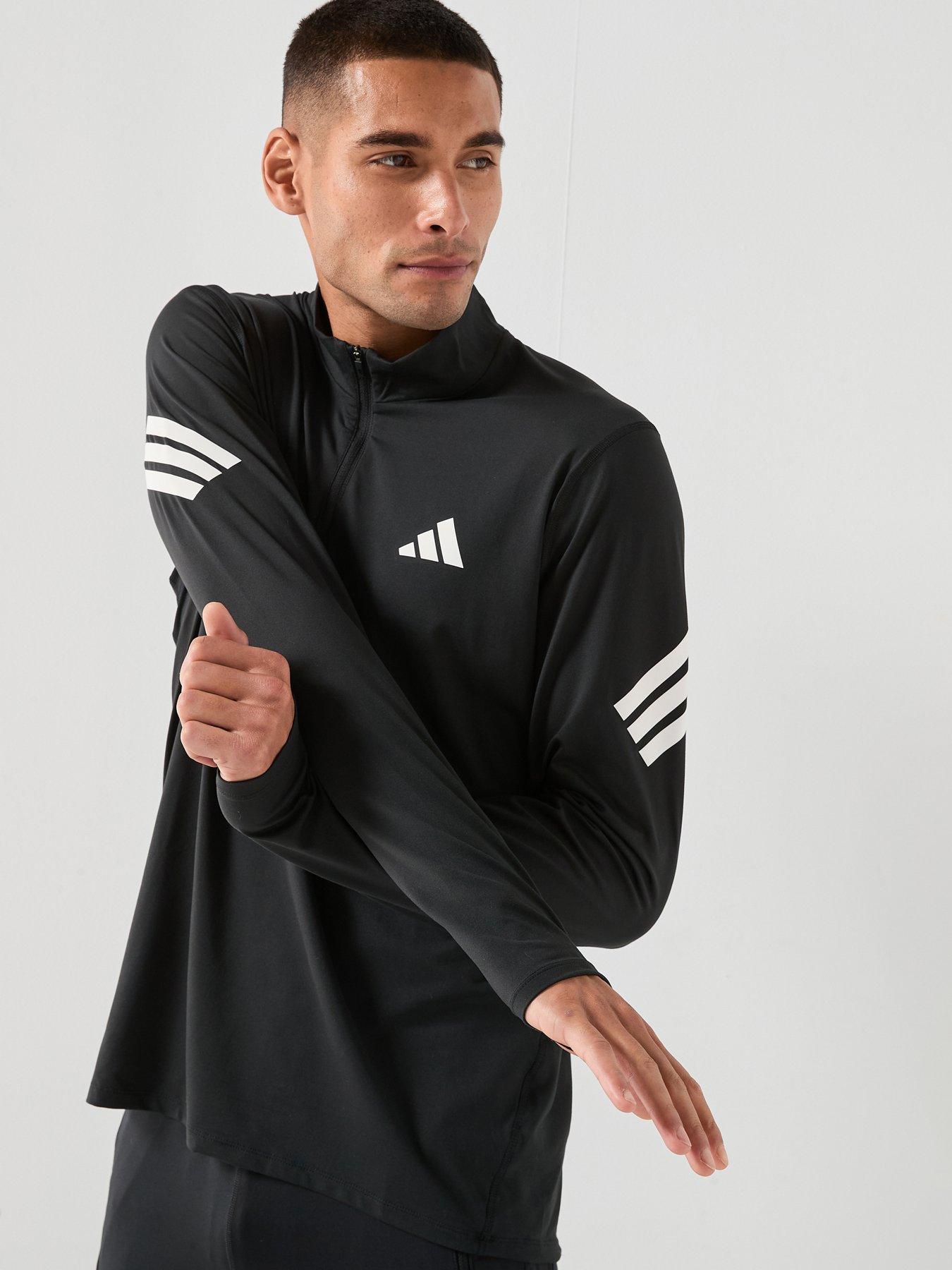 adidas-mens-running-adi365-iconic-stripes-14-zip-black