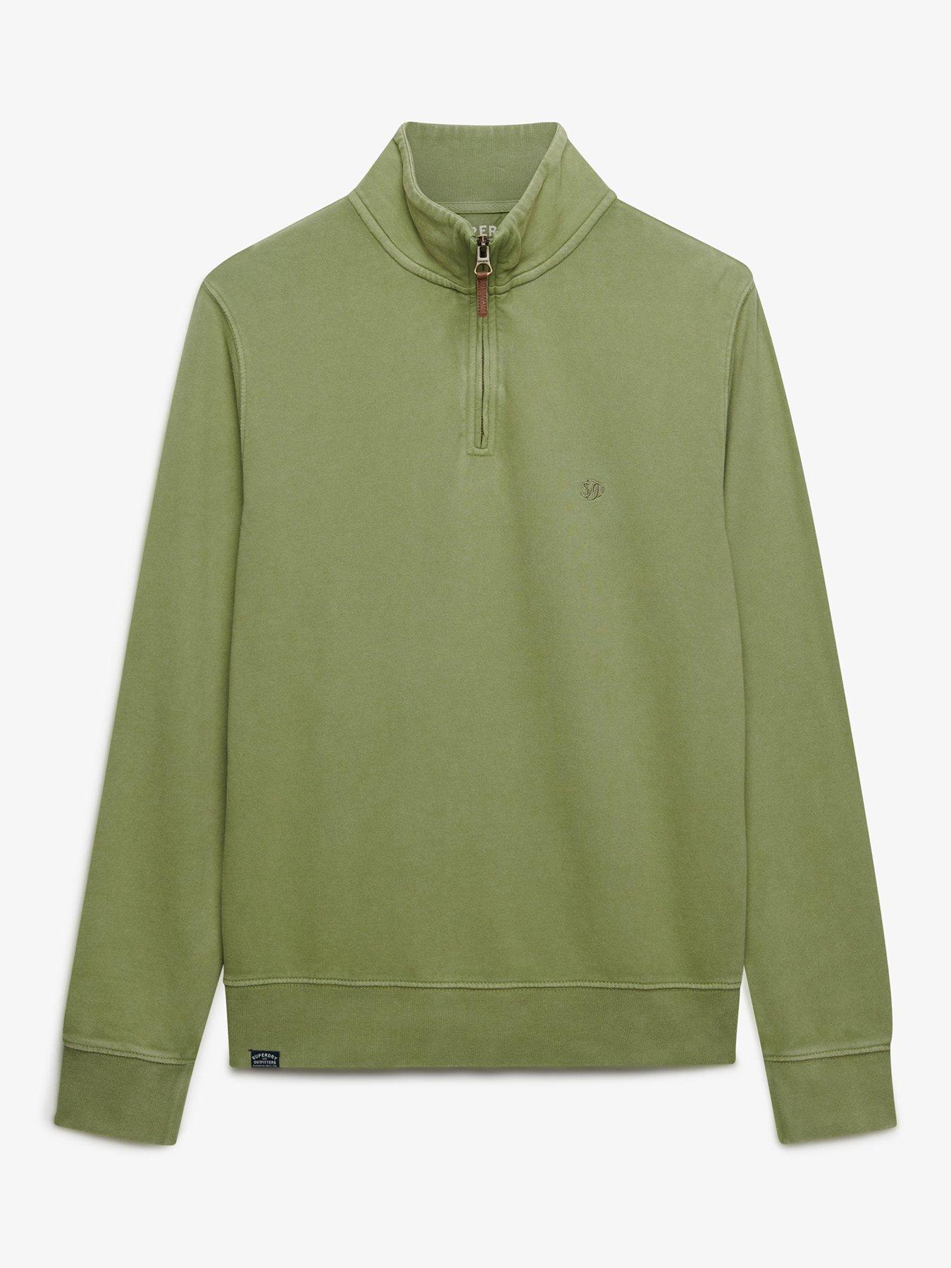 superdry-classic-essential-henley-14-zip-sweatshirt-greendetail