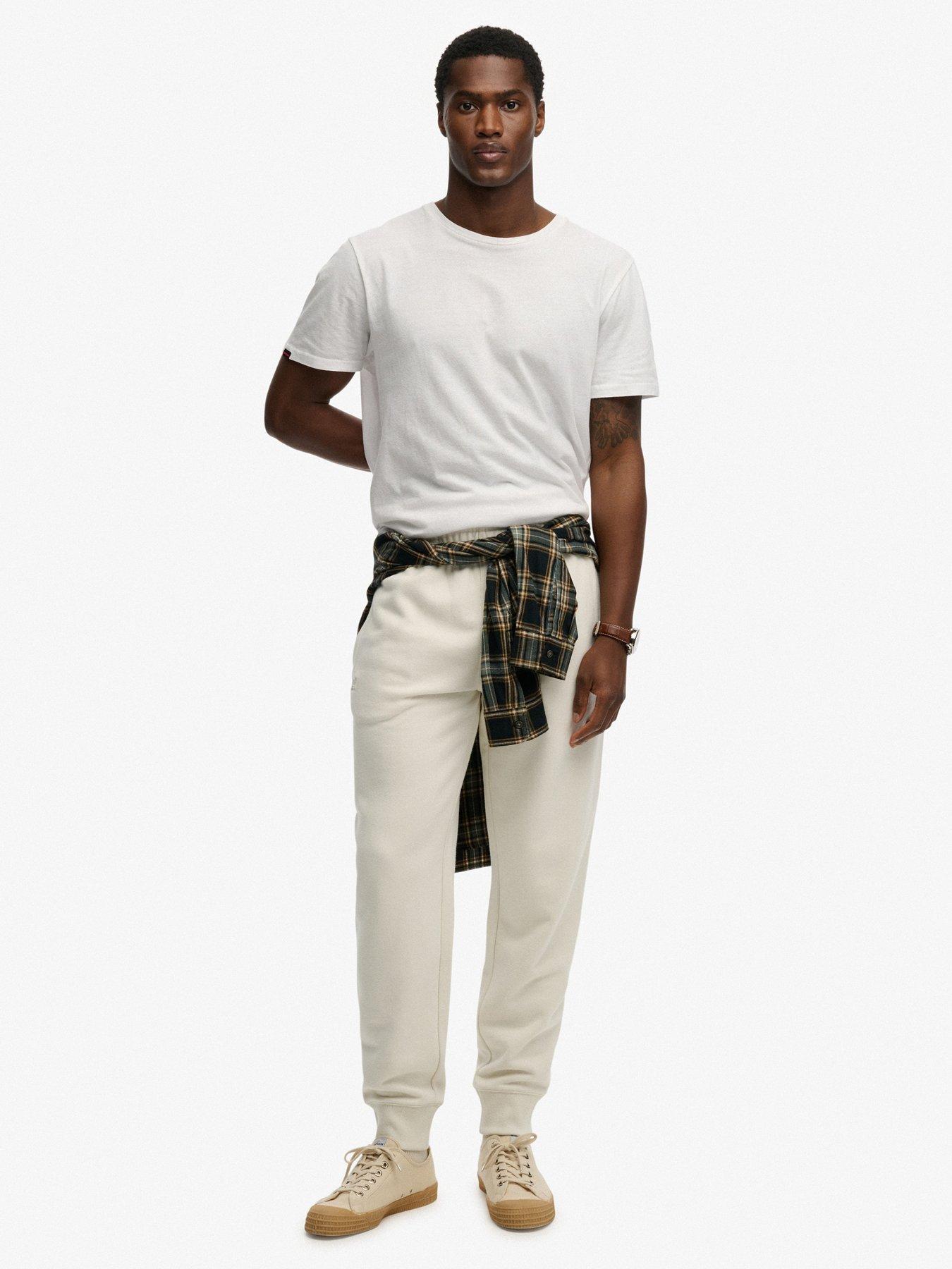 Image 3 of 6 of Superdry Essential Logo Joggers - Beige