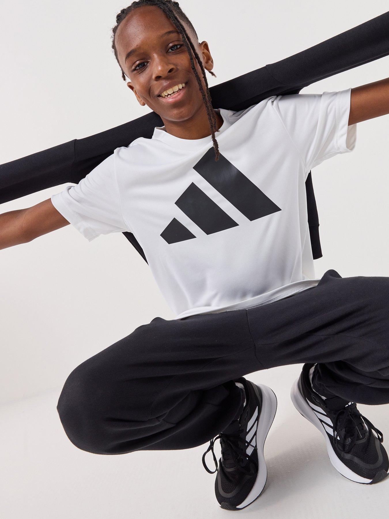 adidas Junior Unisex Train Essentials T-Shirt - White