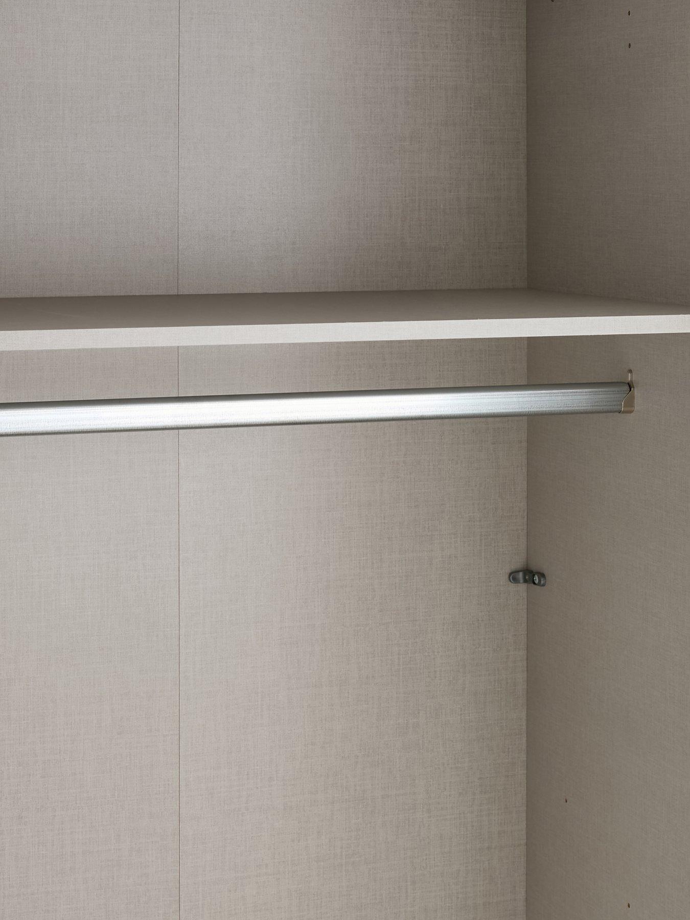 Image 5 of 7 of Very Home Prague 5 Door Mirrored&nbsp;Wardrobe - Oatmeal