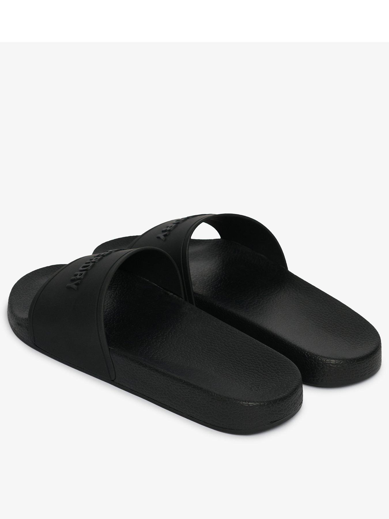 Image 3 of 6 of Superdry Premium Graphic Pool Slides - Black